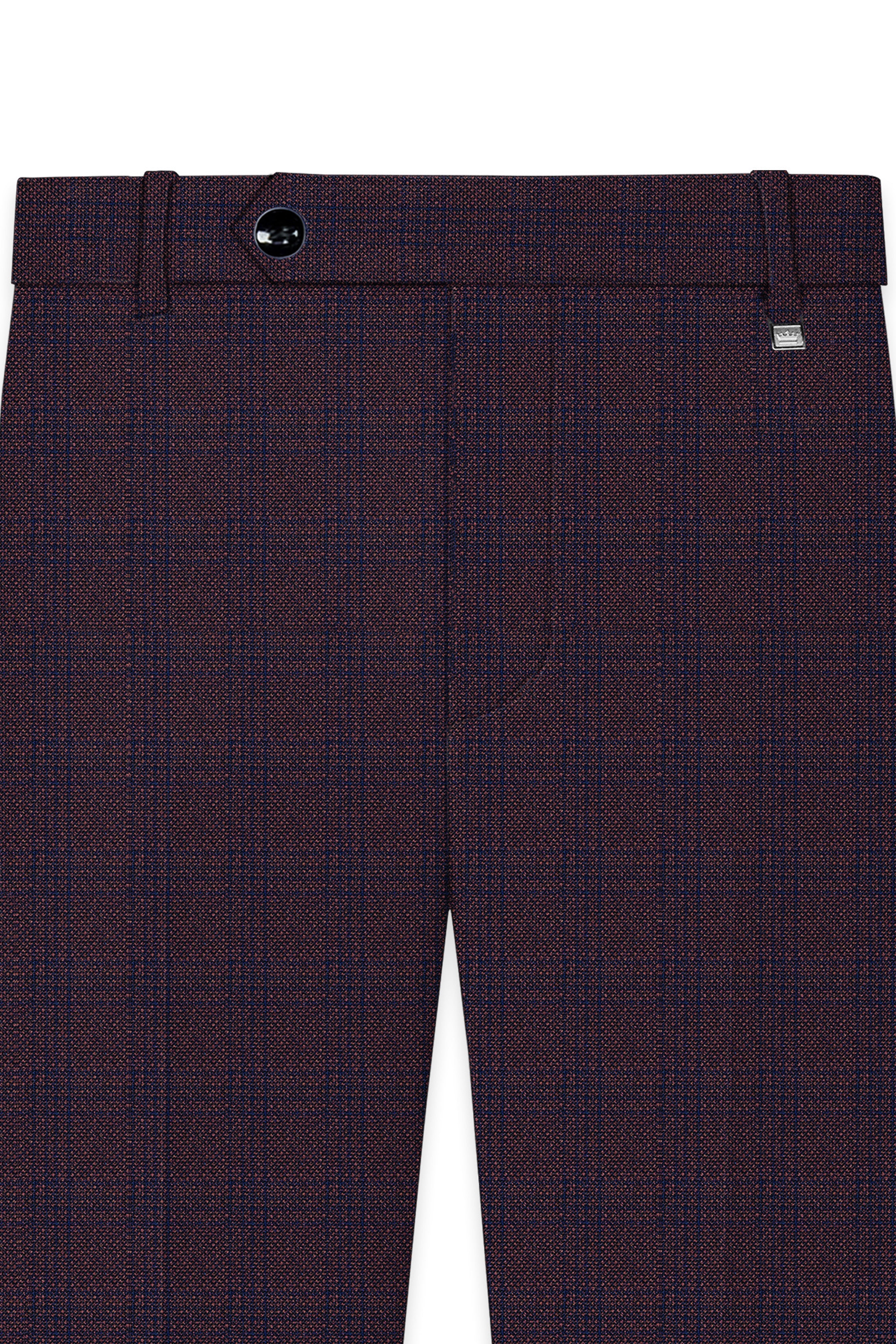 Thunder Brown Subtle Checkered Woolrich Pant