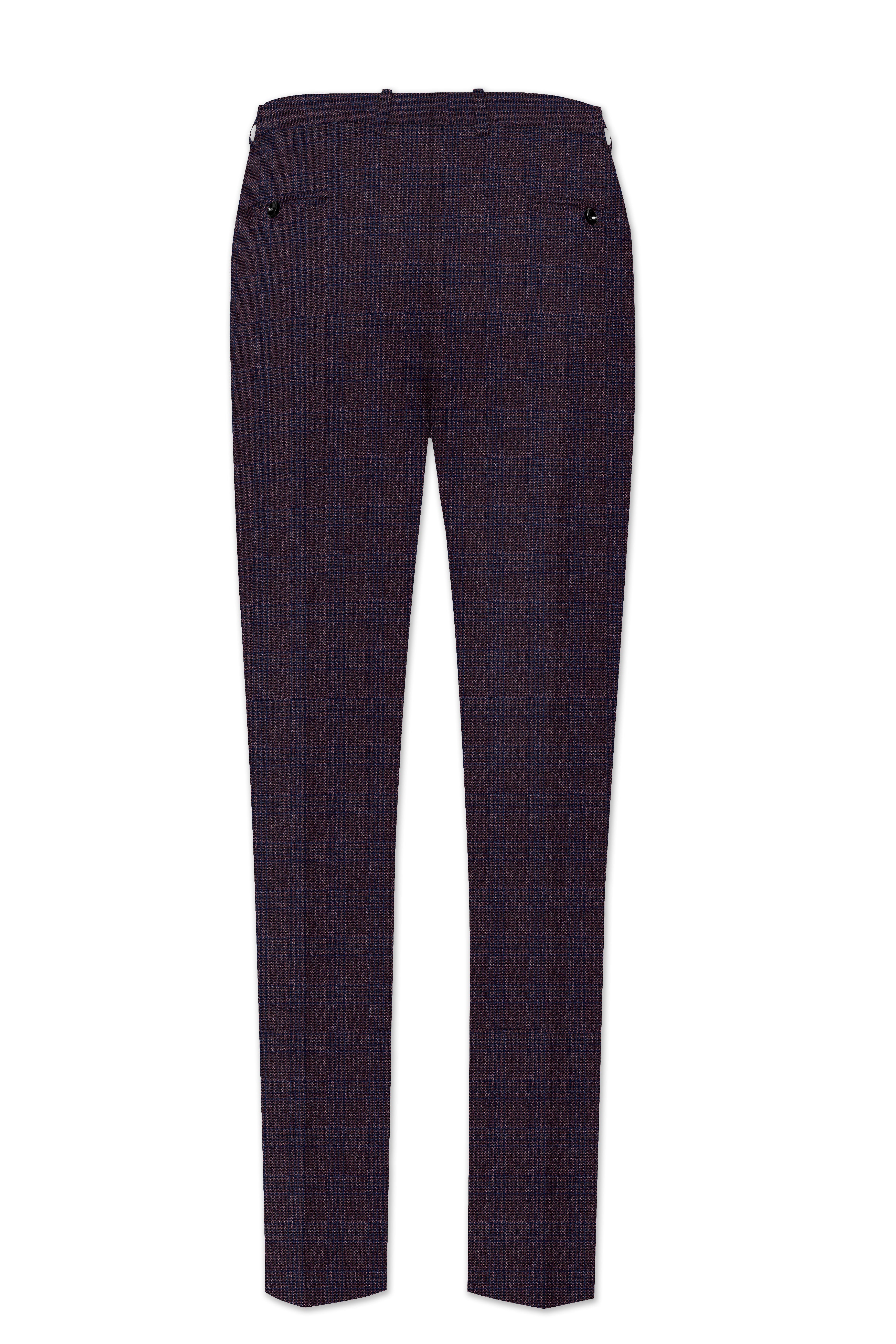 Thunder Brown Subtle Checkered Woolrich Pant