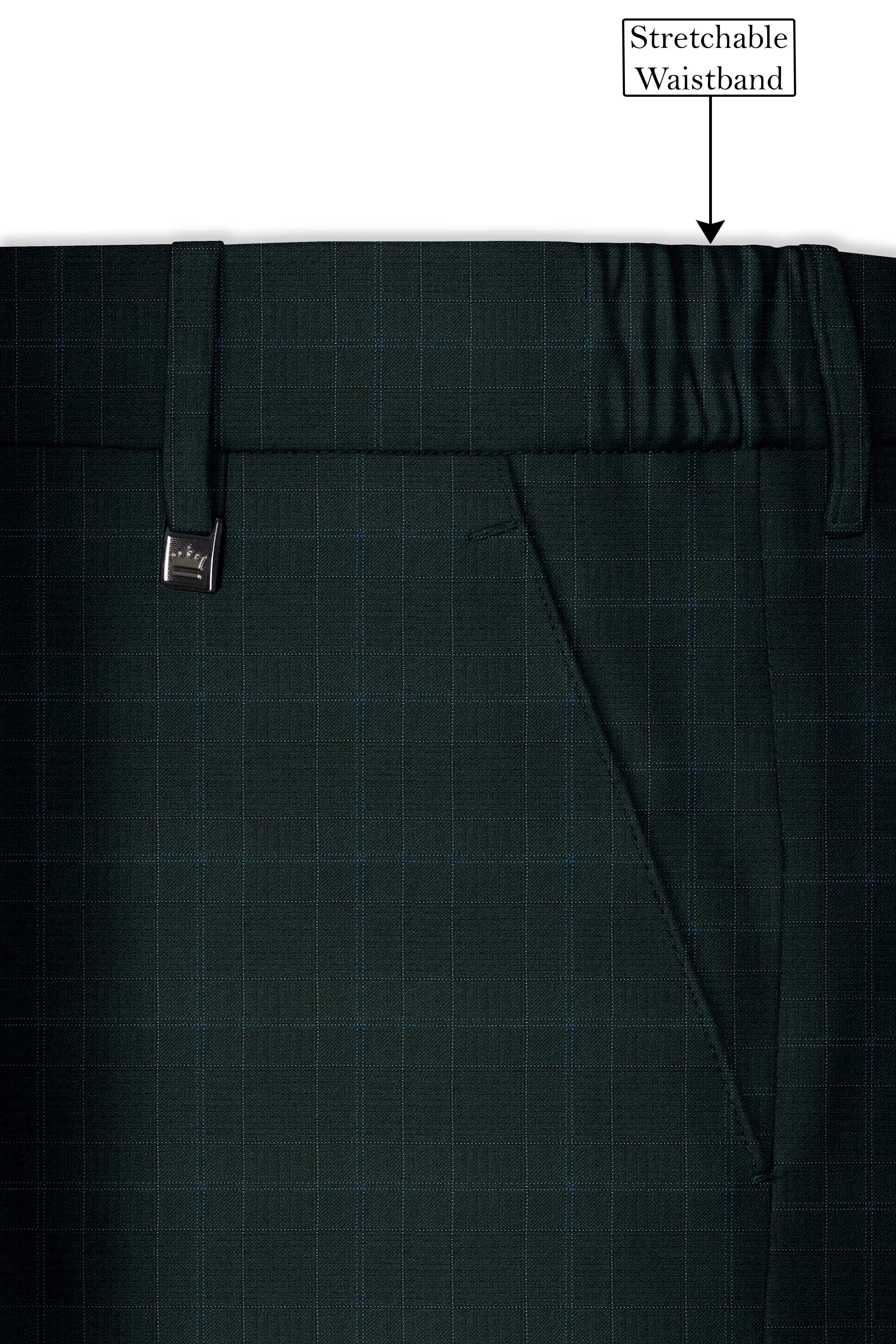 Dune Green Super fine Plaid Woolrich Pant