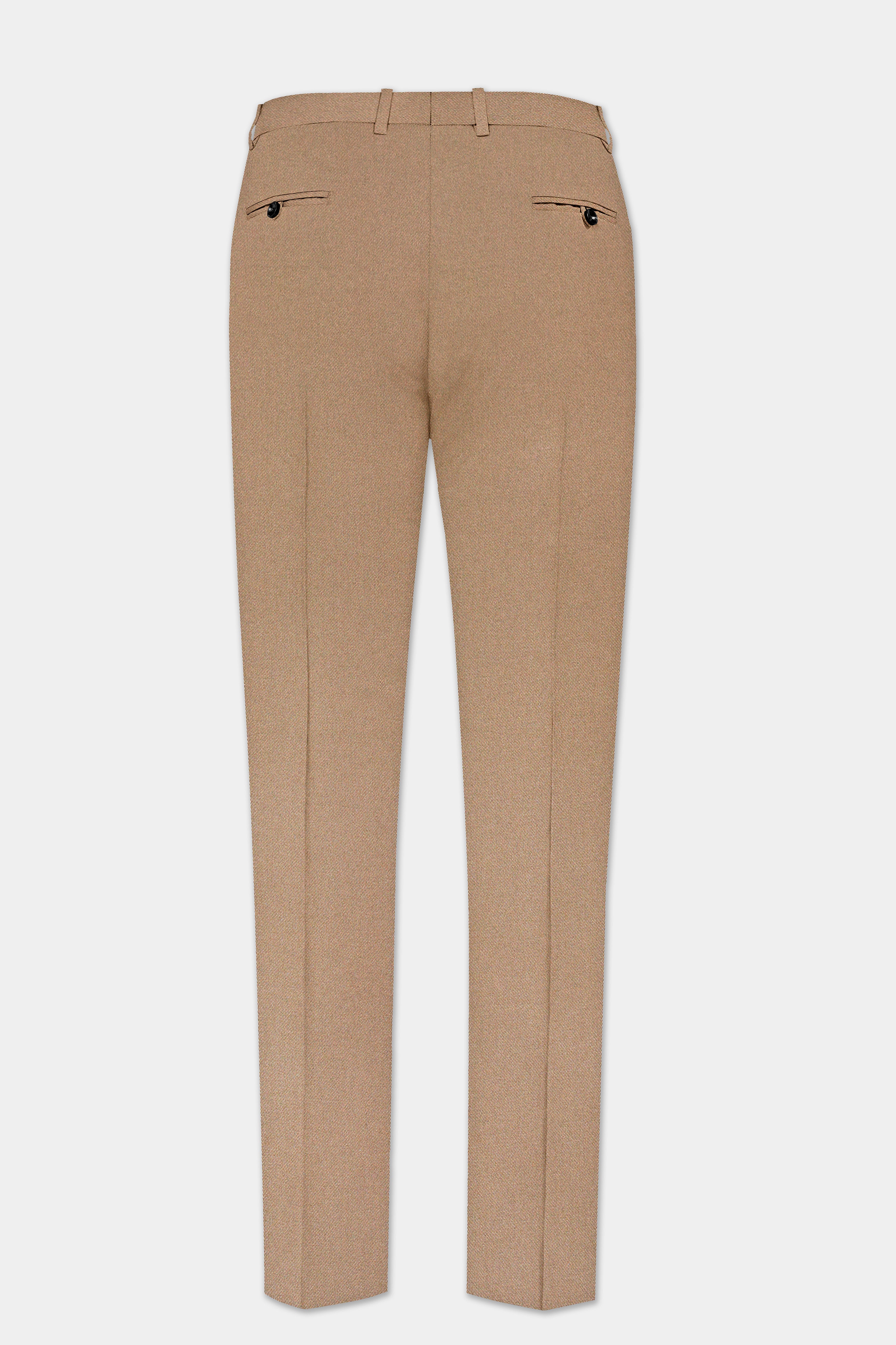 Dark Chestnut Brown Solid Premium Cotton Pant