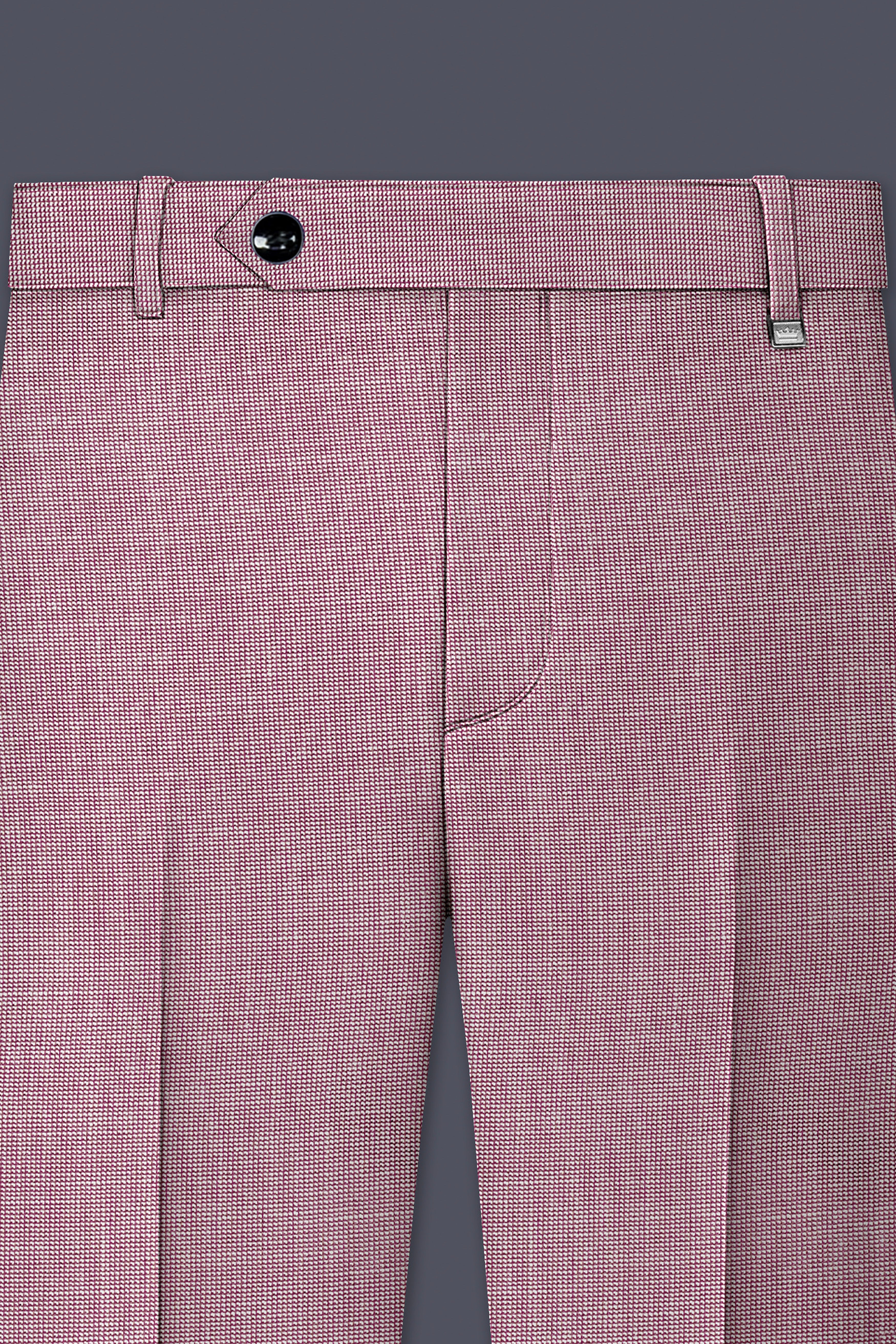 Coral Tree Red Textured Pant