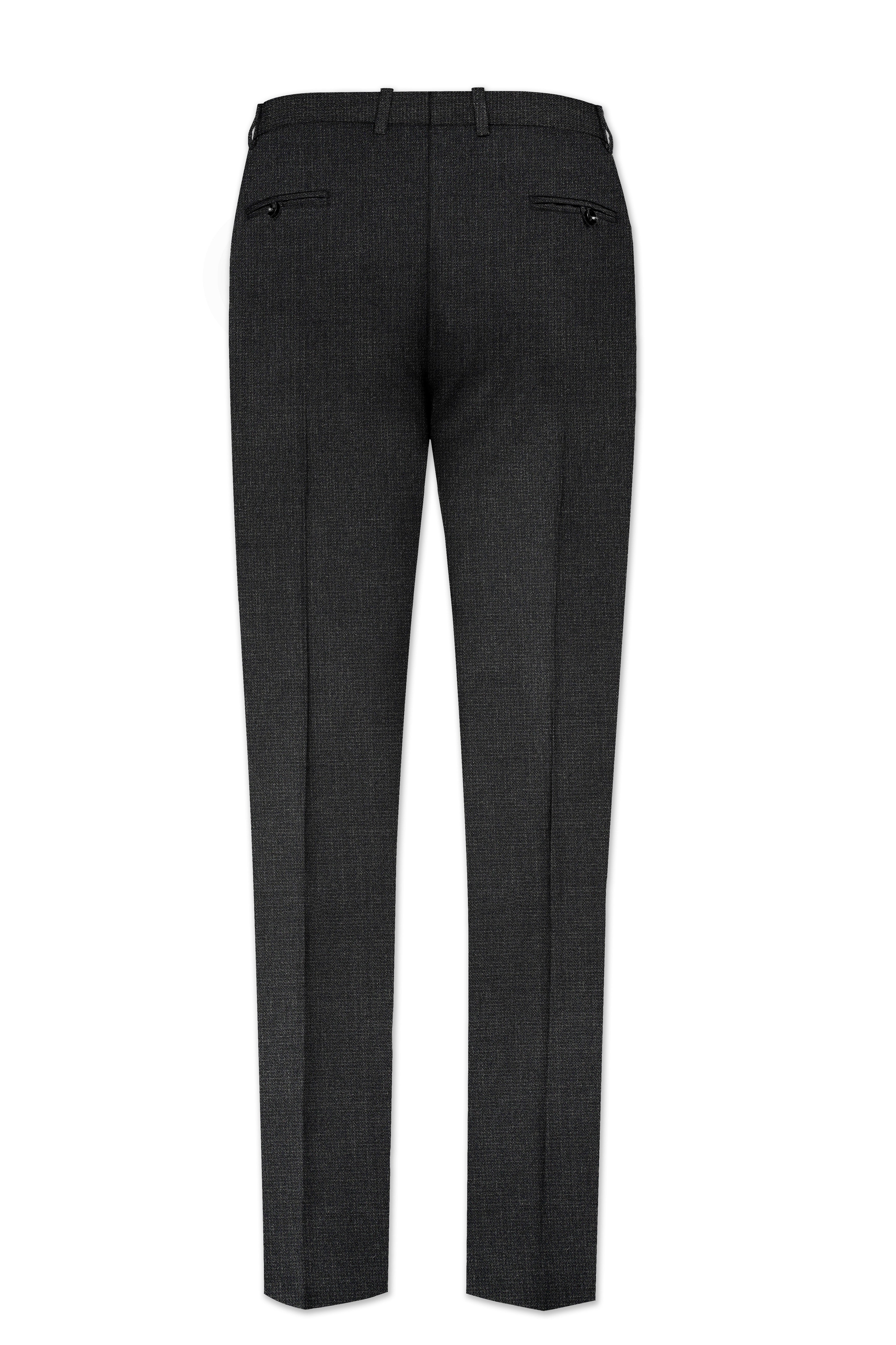 Piano Gray Textured Pant