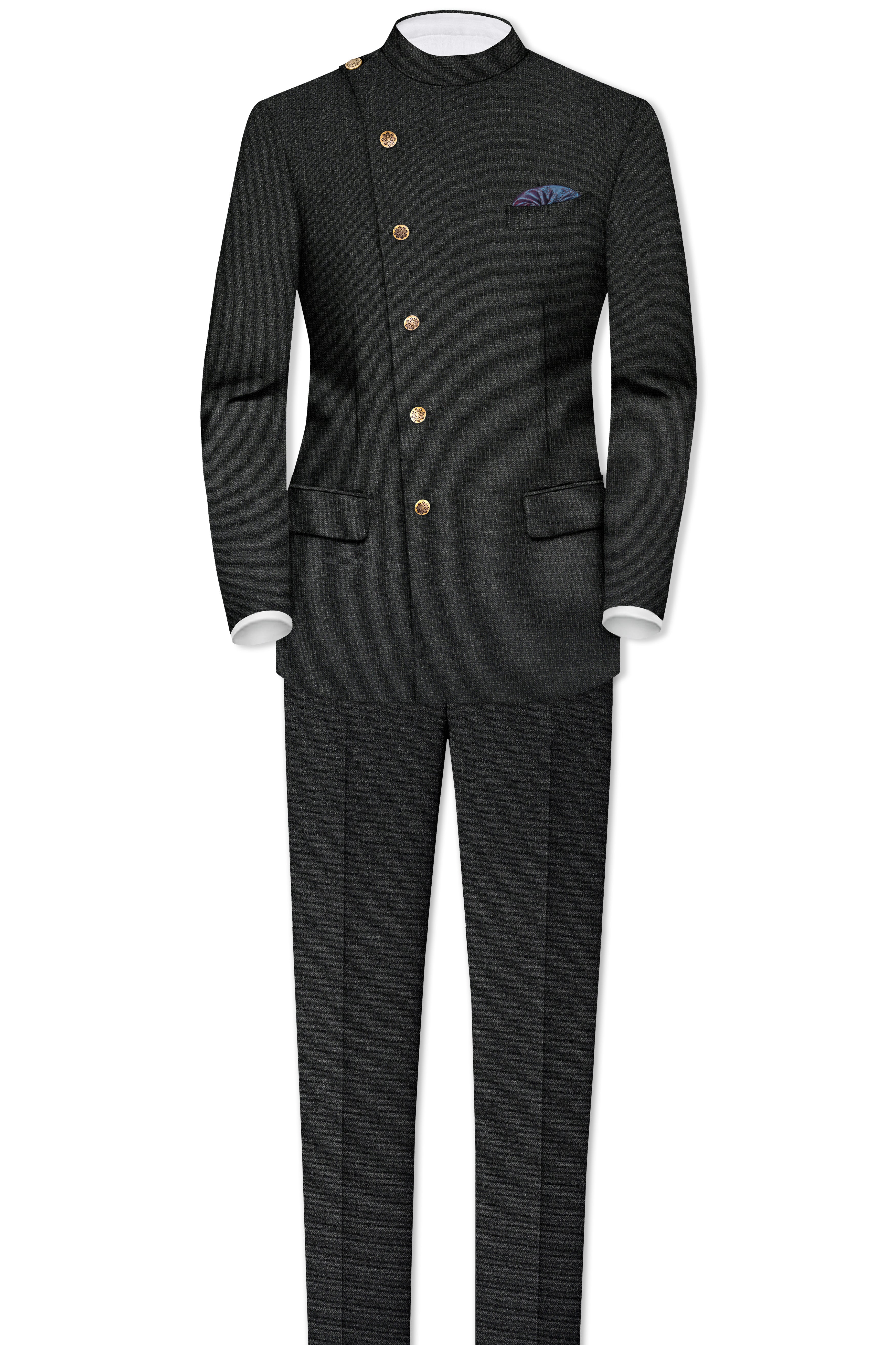 Piano Gray Textured Pant