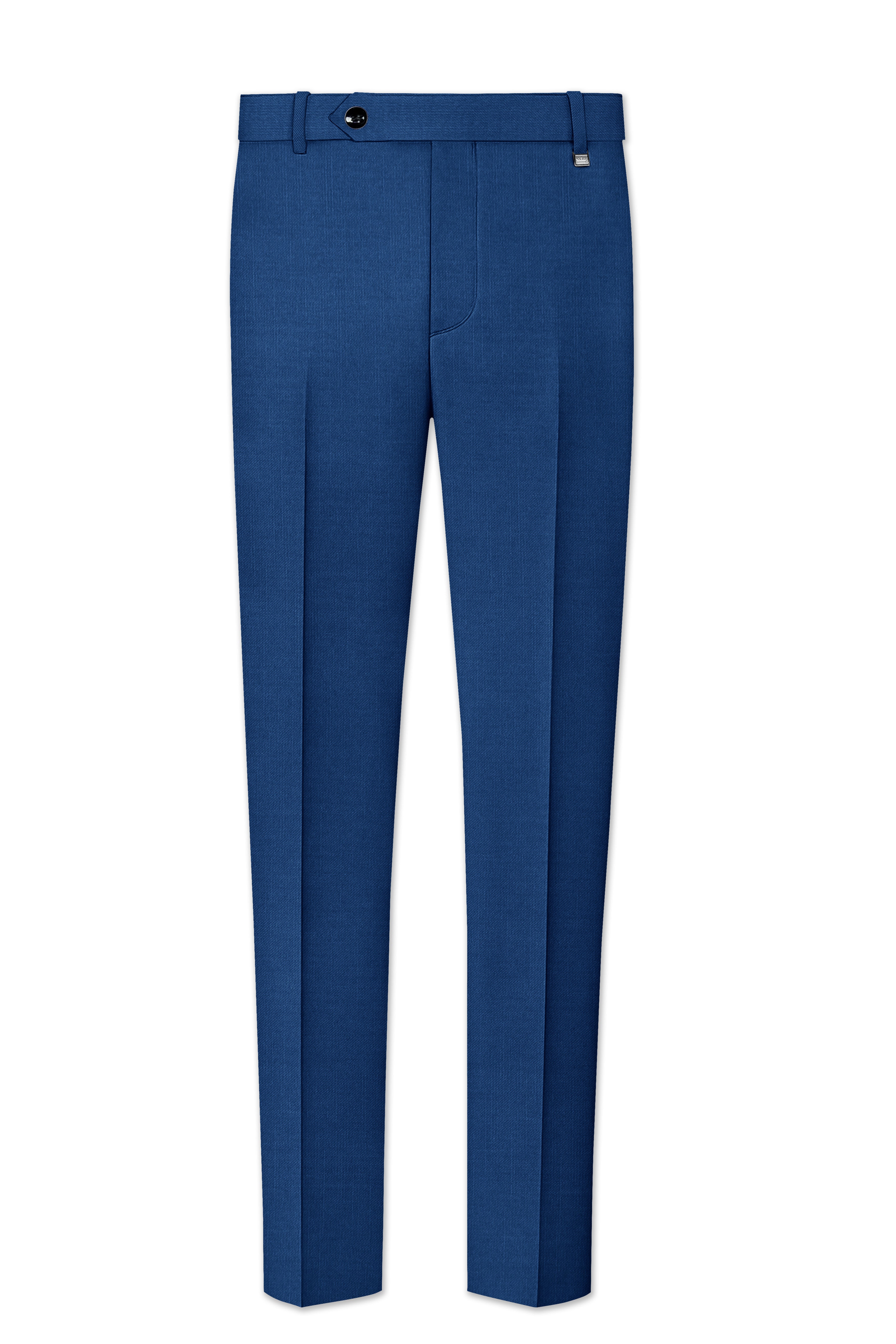 River Bed Blue Textured Pant
