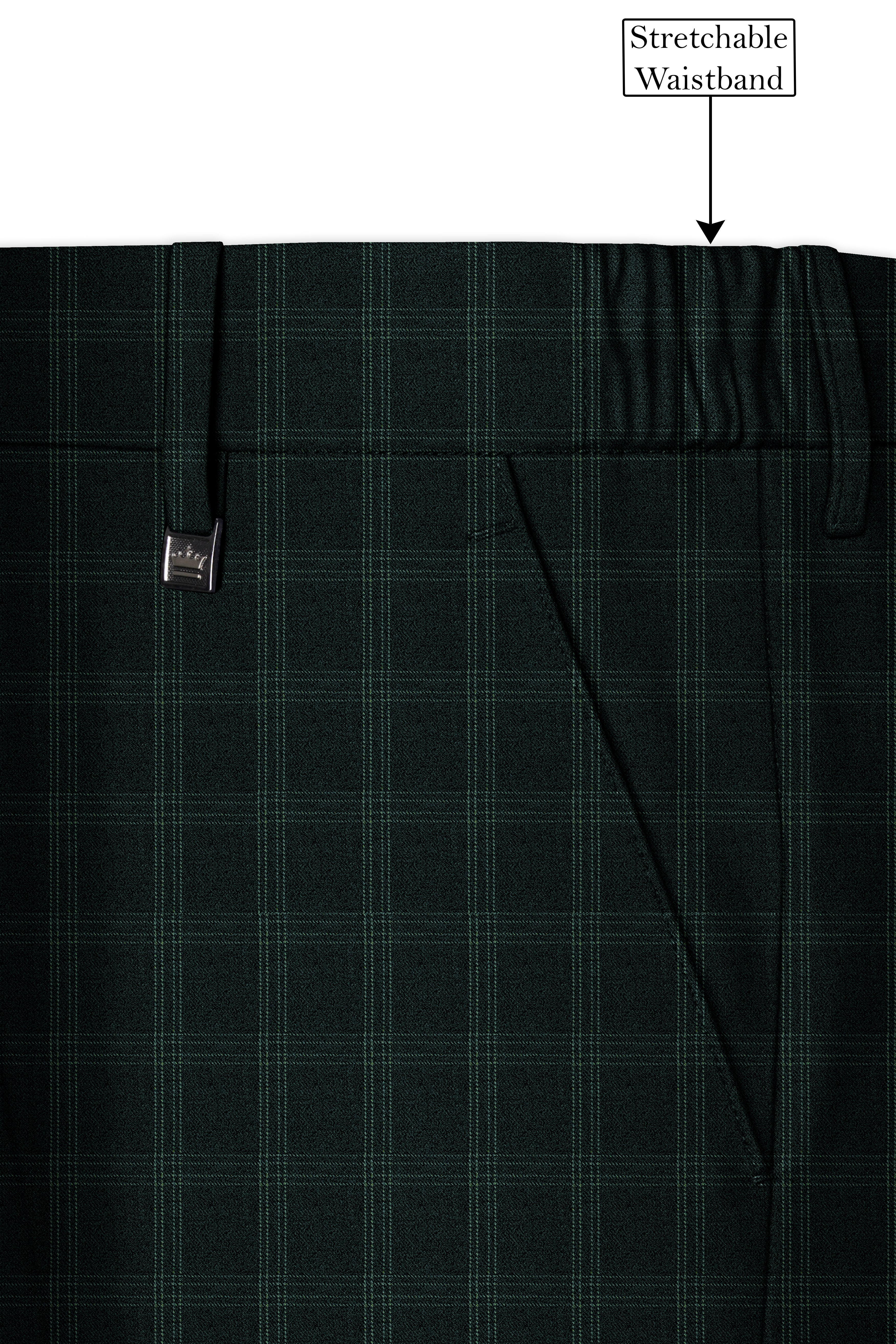 Zeus Green Plaid Pant