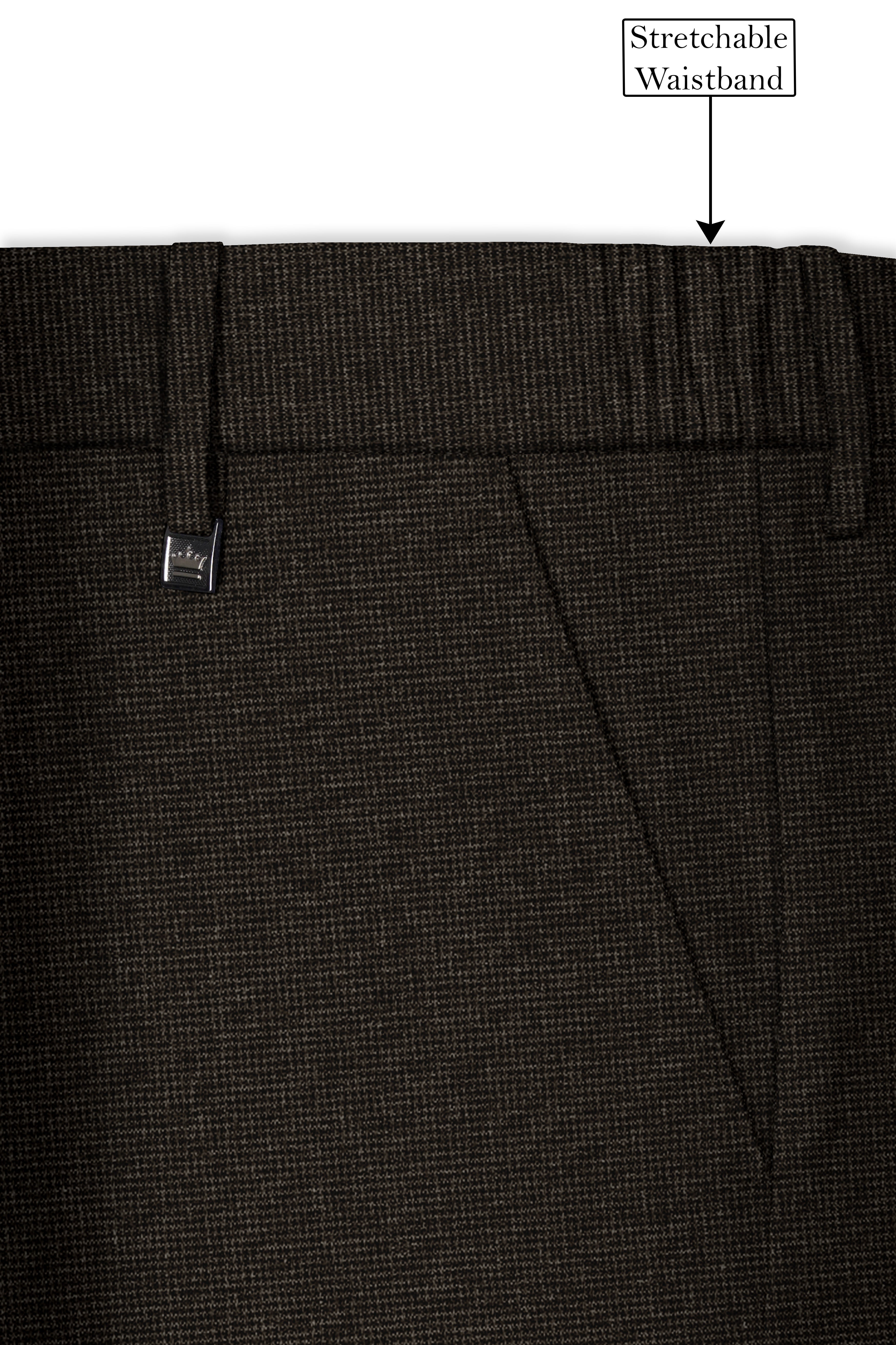 Acadia Grey Textured Pant