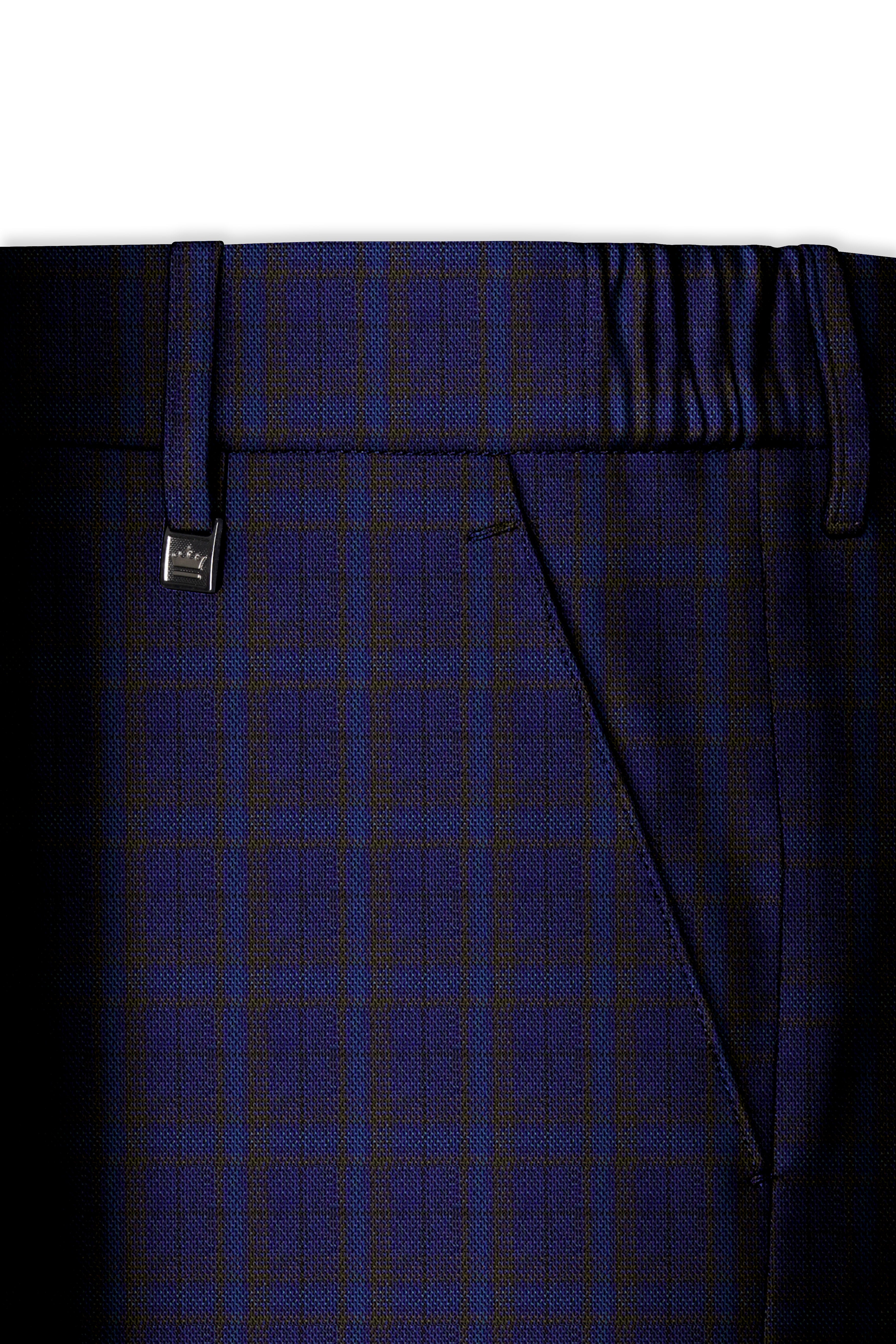 Martinique blue Plaid Pant