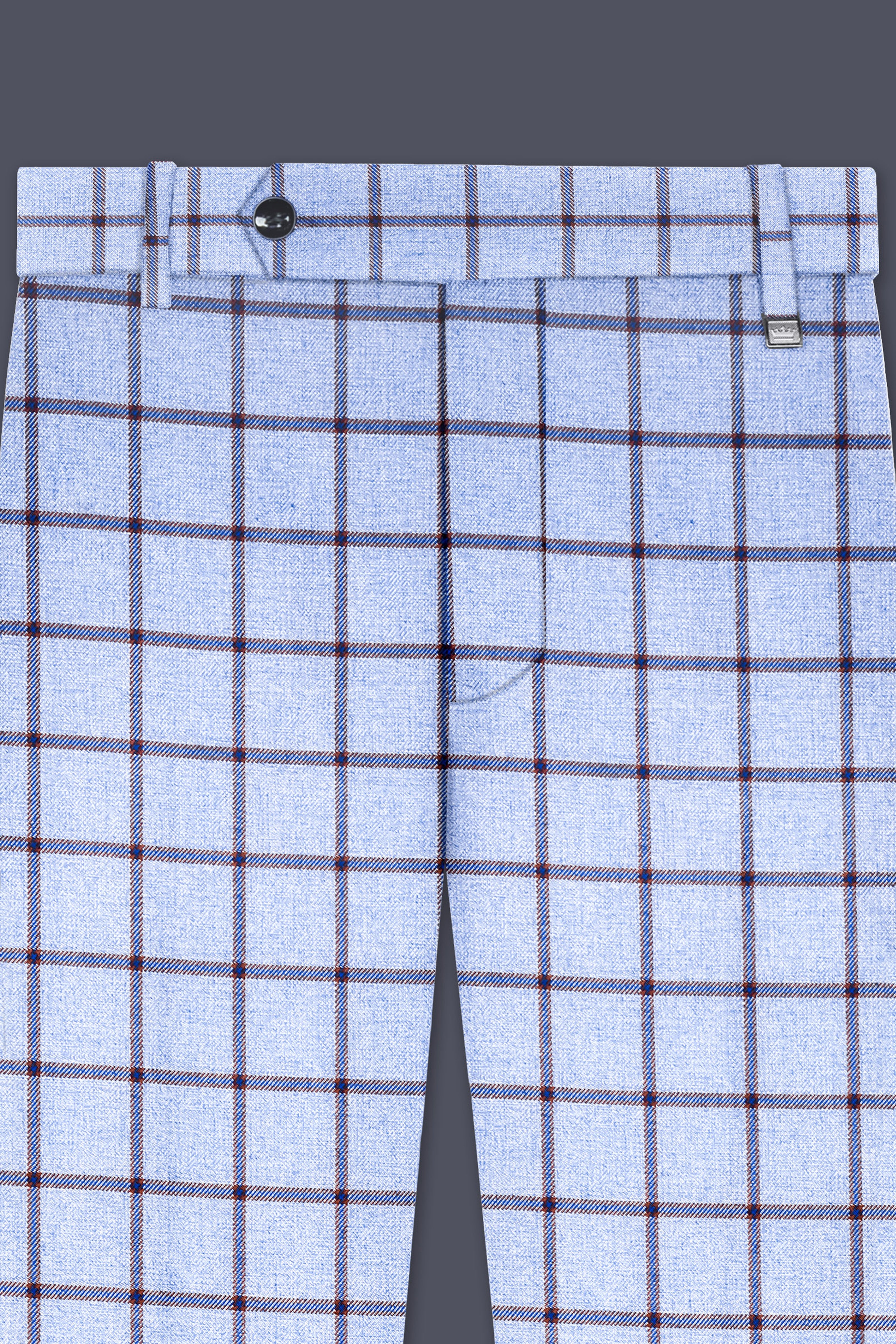 Spun Pearl Gray Checkered Pant