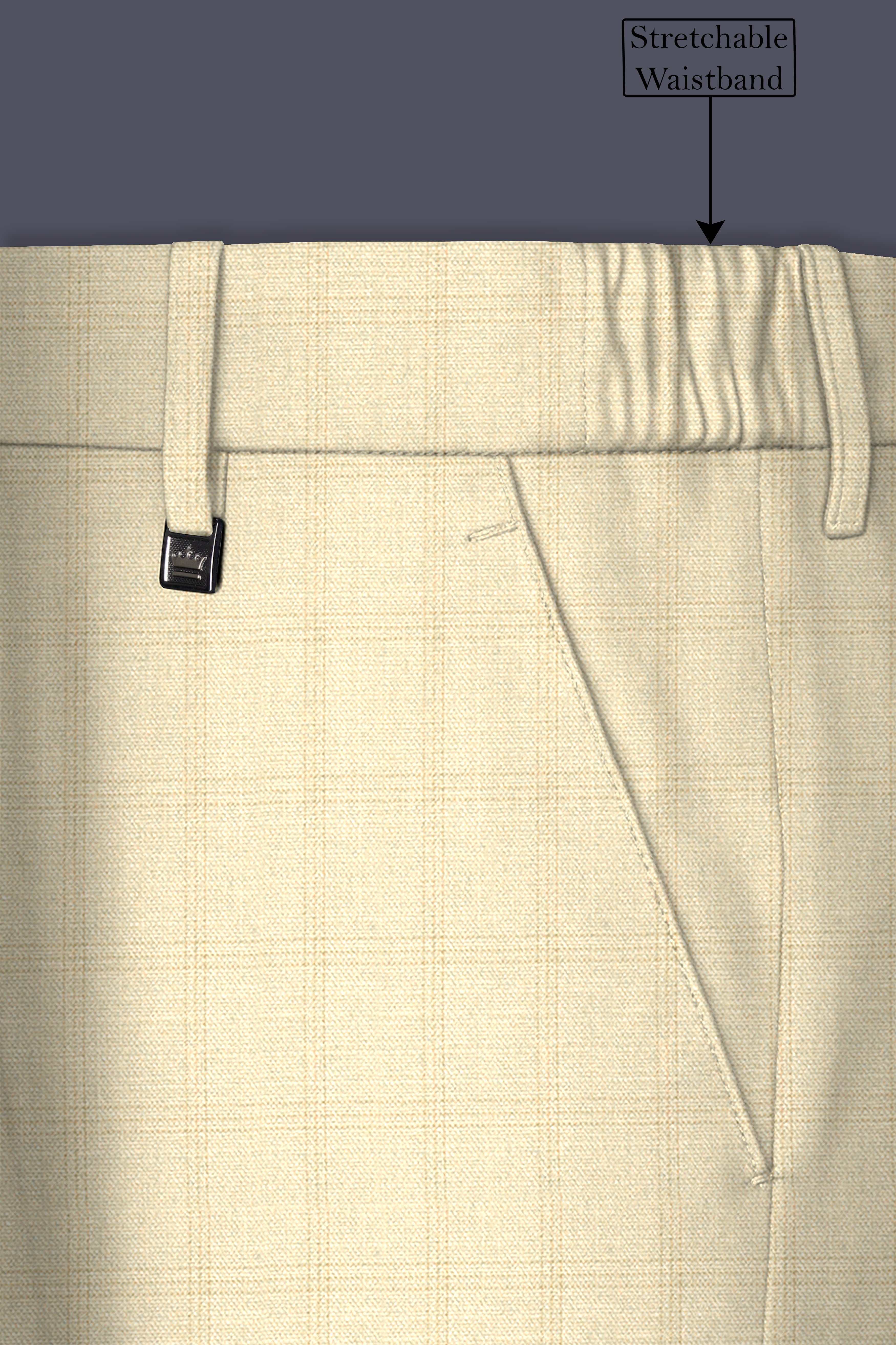 Calm Shell Brown Subtle Plaid Pants