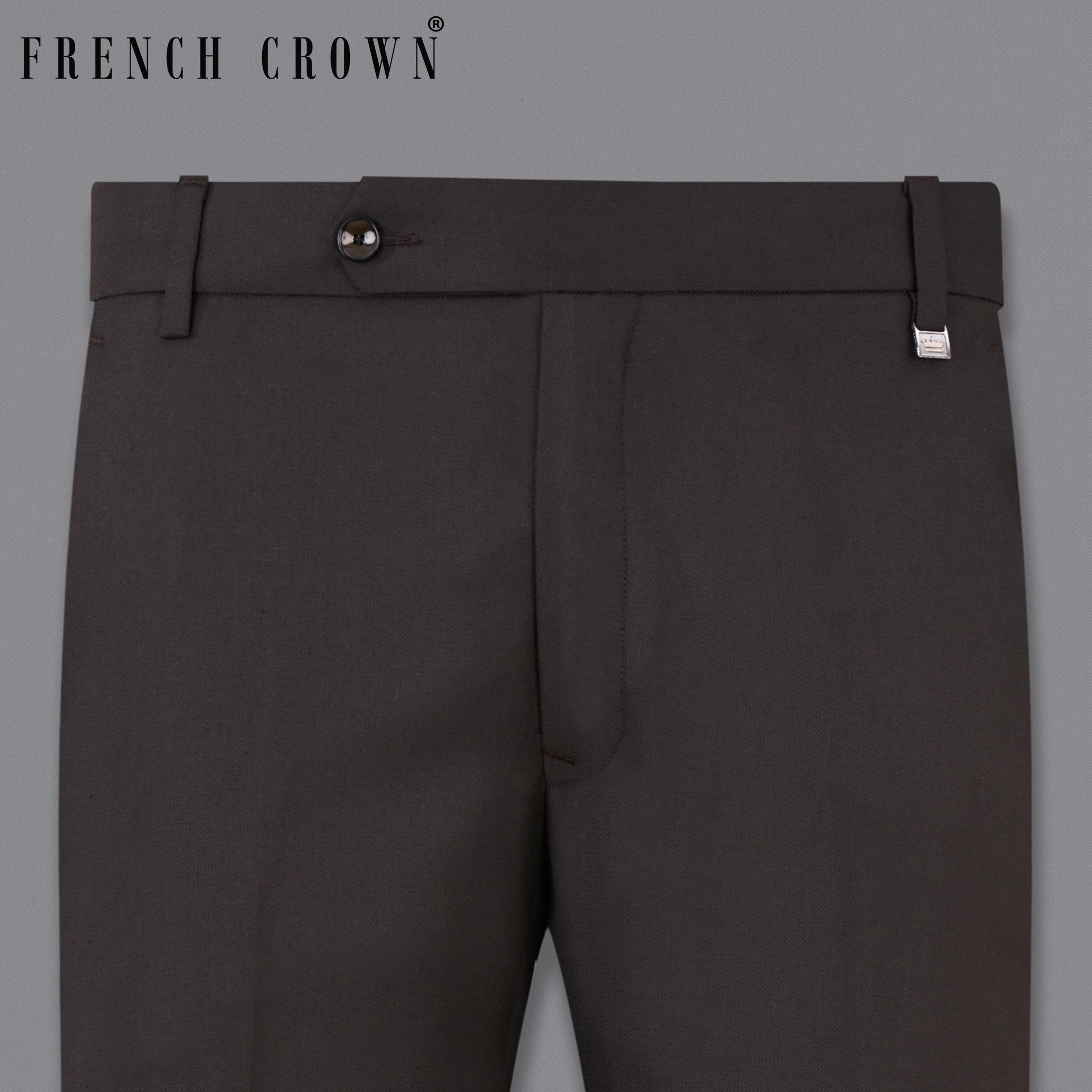 Eclipse Brown Textured Pants