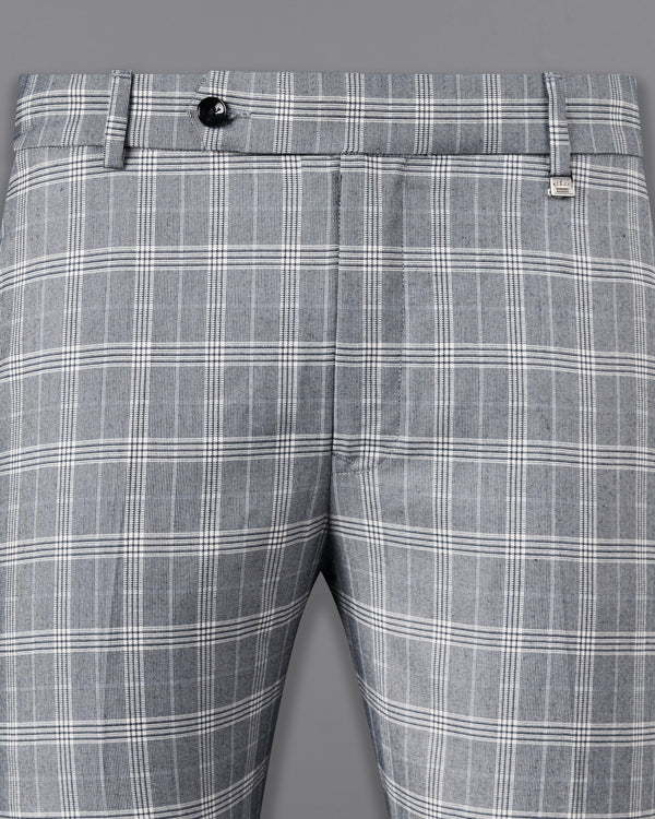 Monsoon Steel Gray Plaid Pant T2693-28, T2693-30, T2693-32, T2693-34, T2693-36, T2693-38, T2693-40, T2693-42, T2693-44
