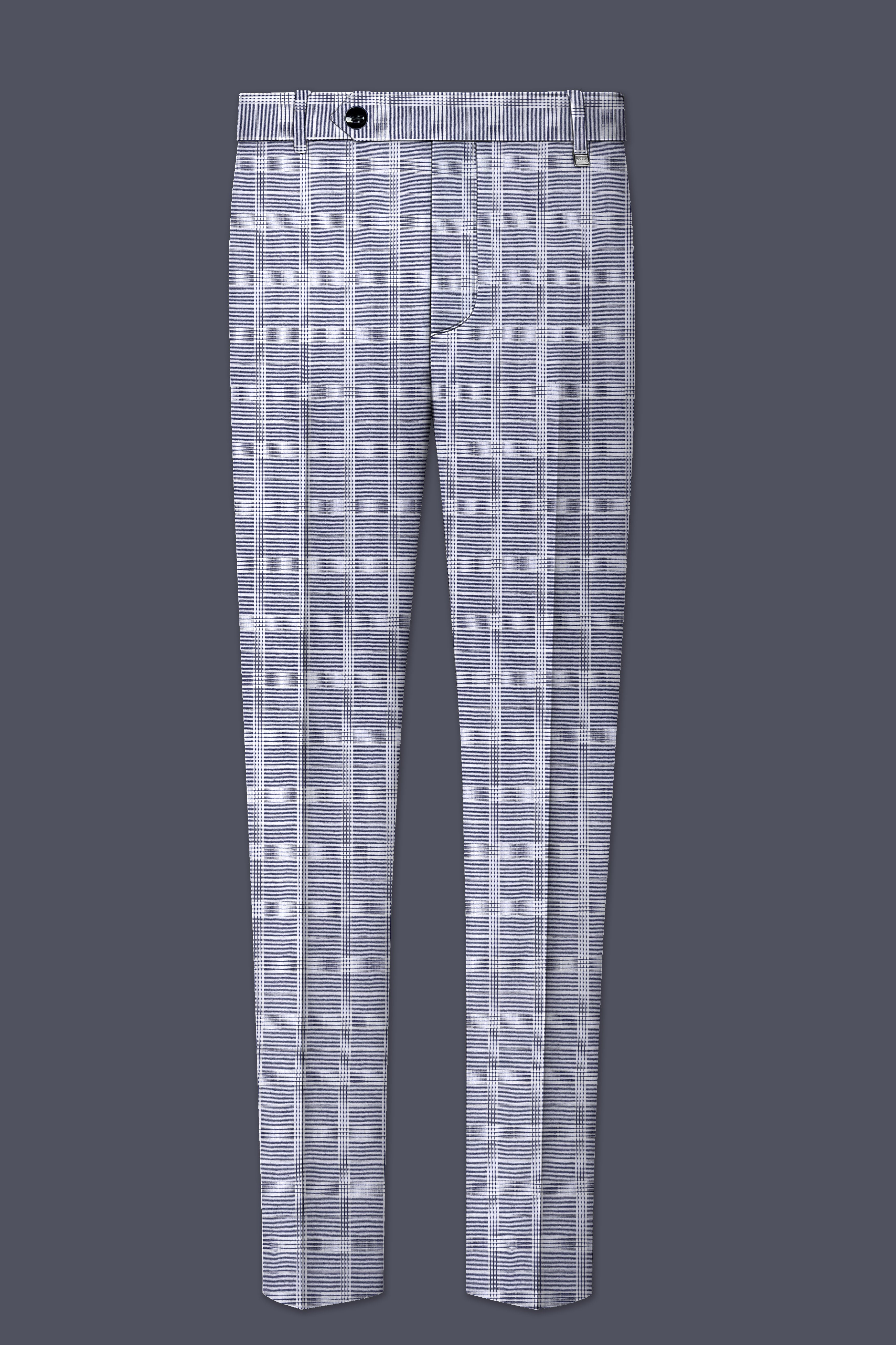 Monsoon Steel Gray Plaid Pant