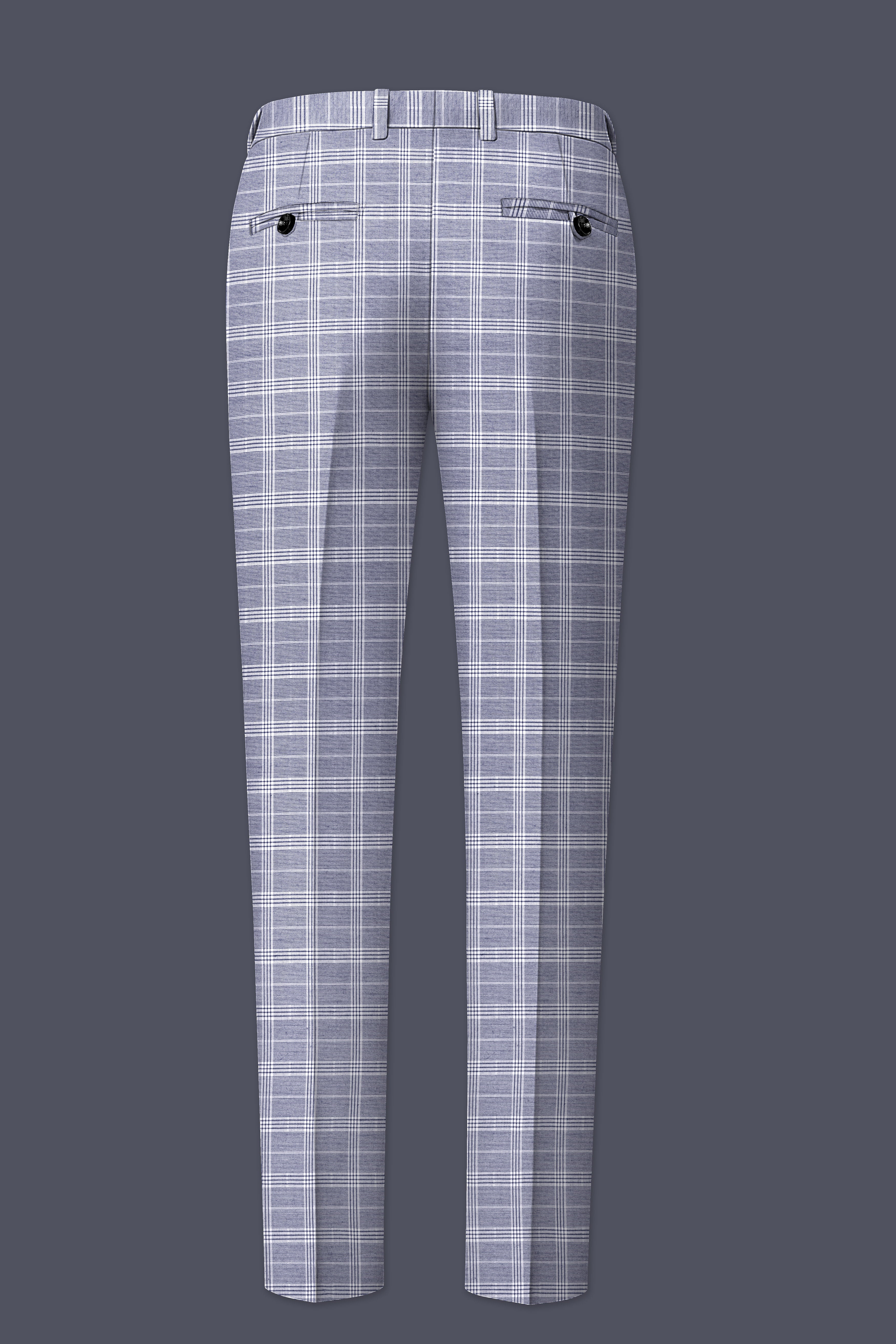 Monsoon Steel Gray Plaid Pant