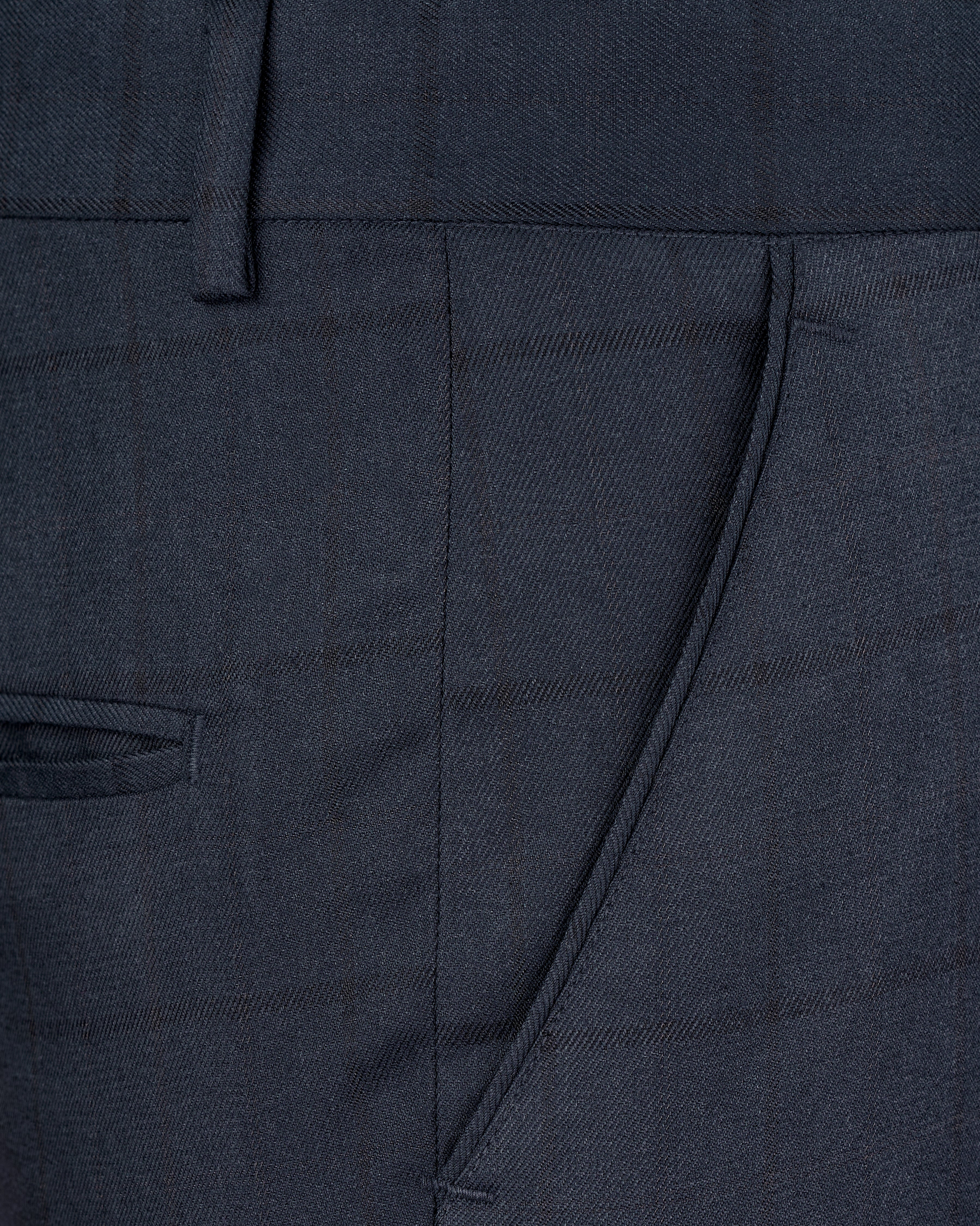 Shark Navy Blue Subtle Windowpane Pant T2701-28, T2701-30, T2701-32, T2701-34, T2701-36, T2701-38, T2701-40, T2701-42, T2701-44
