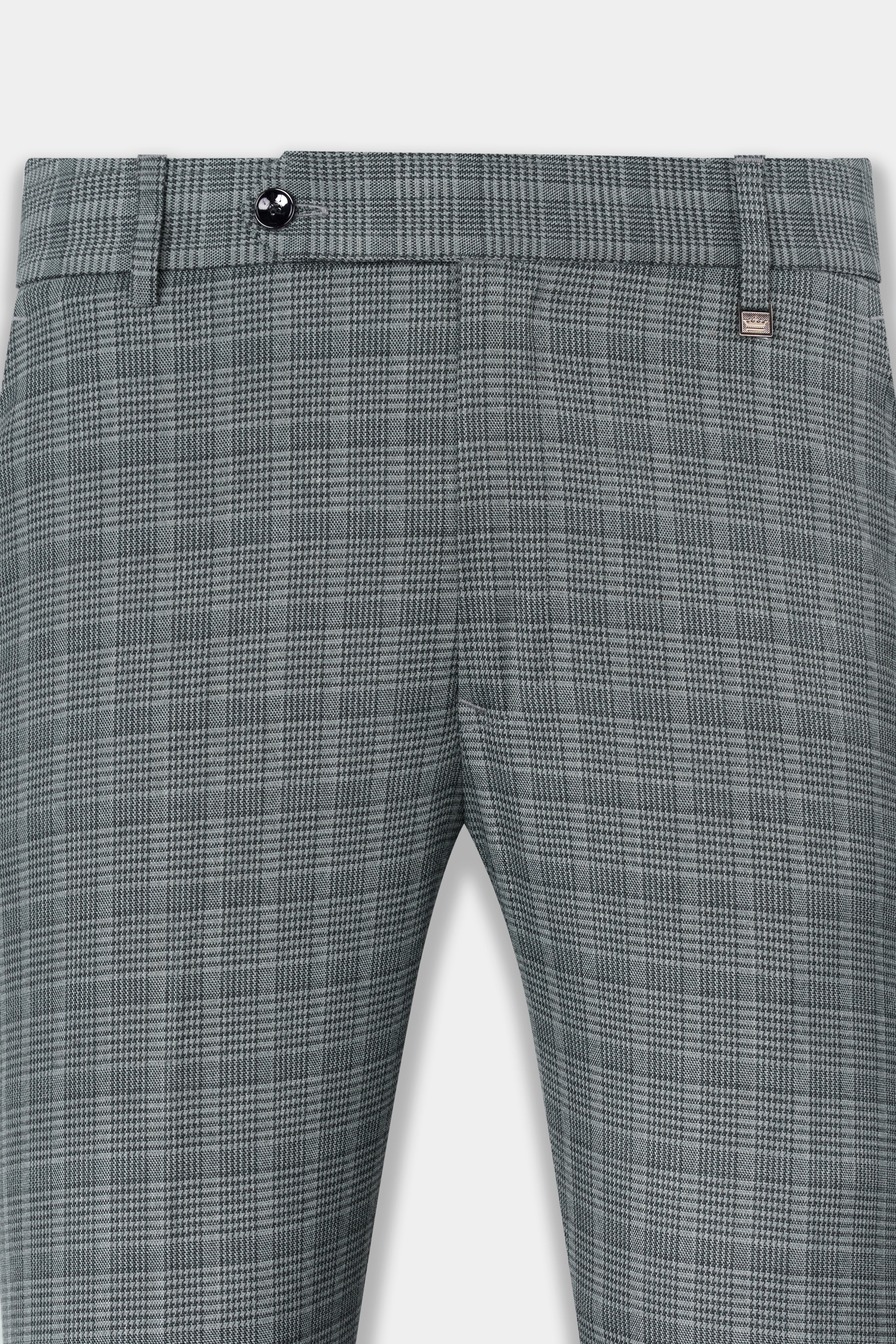 Oslo Gray Checkered Wool Rich Pant T2801-28, T2801-30, T2801-32, T2801-34, T2801-36, T2801-38, T2801-40, T2801-42, T2801-44