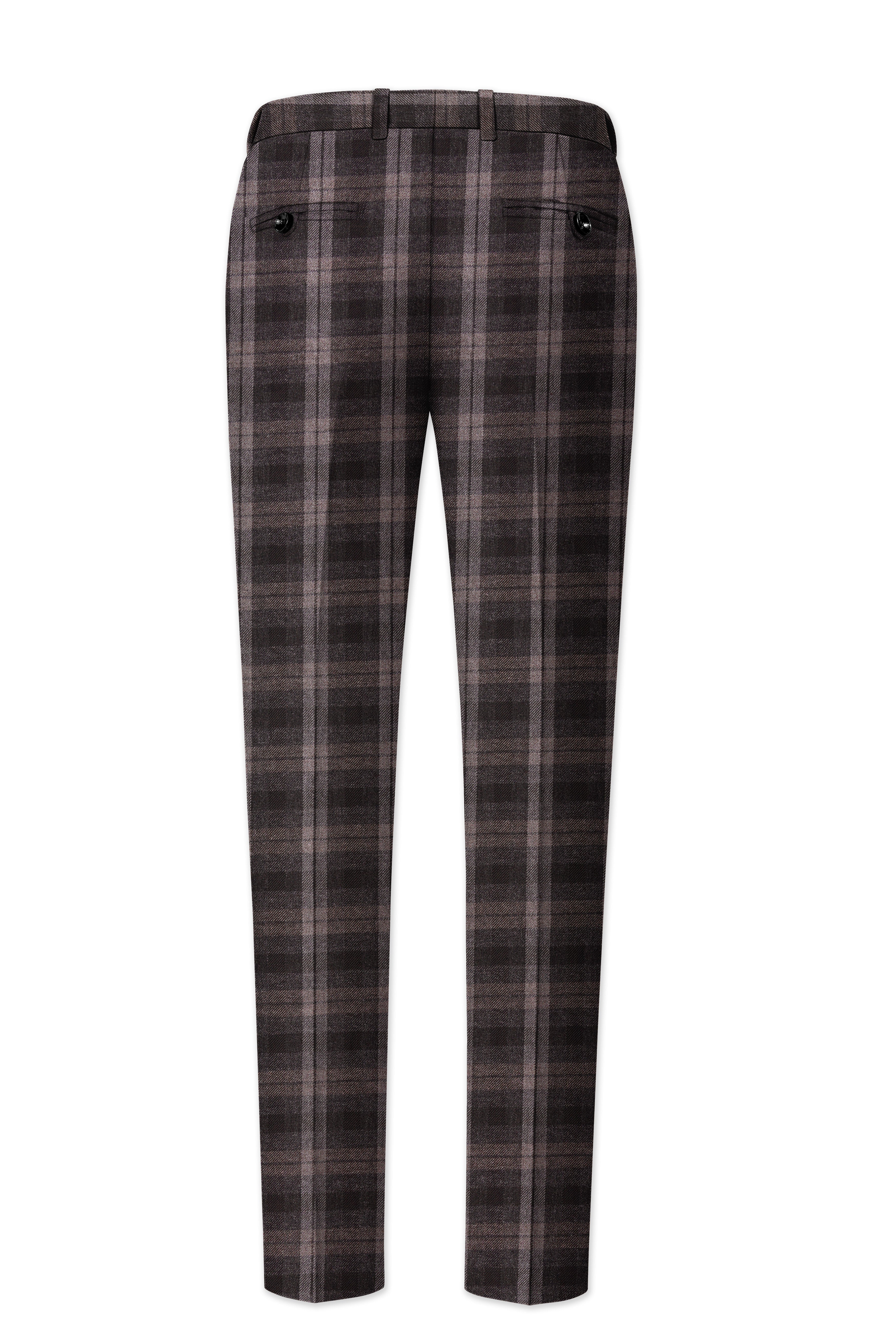 Dorado Brown Plaid Tweed Pant