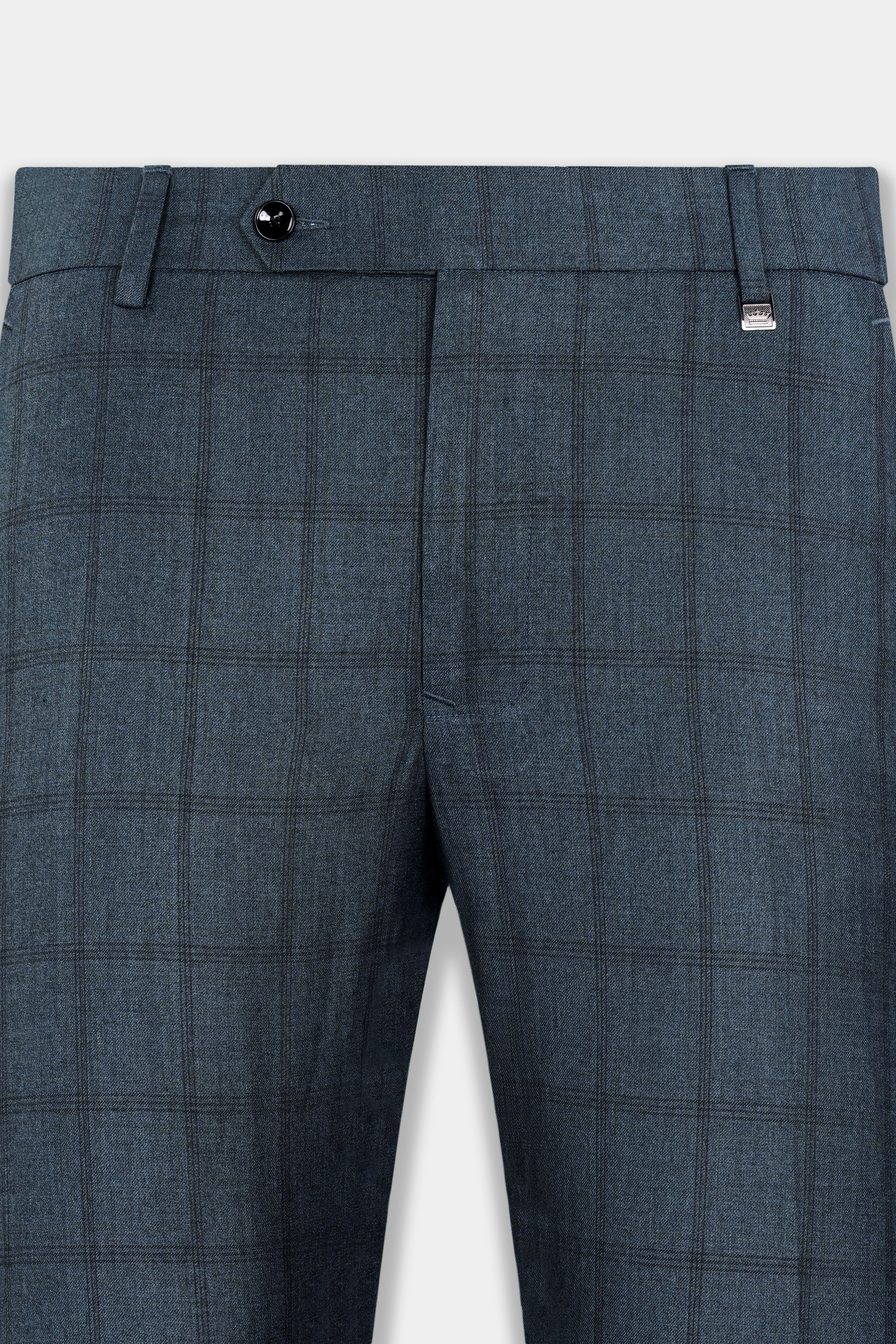 Bayoux Gray Plaid Wool Rich Pant T2906-SW-28, T2906-SW-30, T2906-SW-32, T2906-SW-34, T2906-SW-36, T2906-SW-38, T2906-SW-40, T2906-SW-42, T2906-SW-44