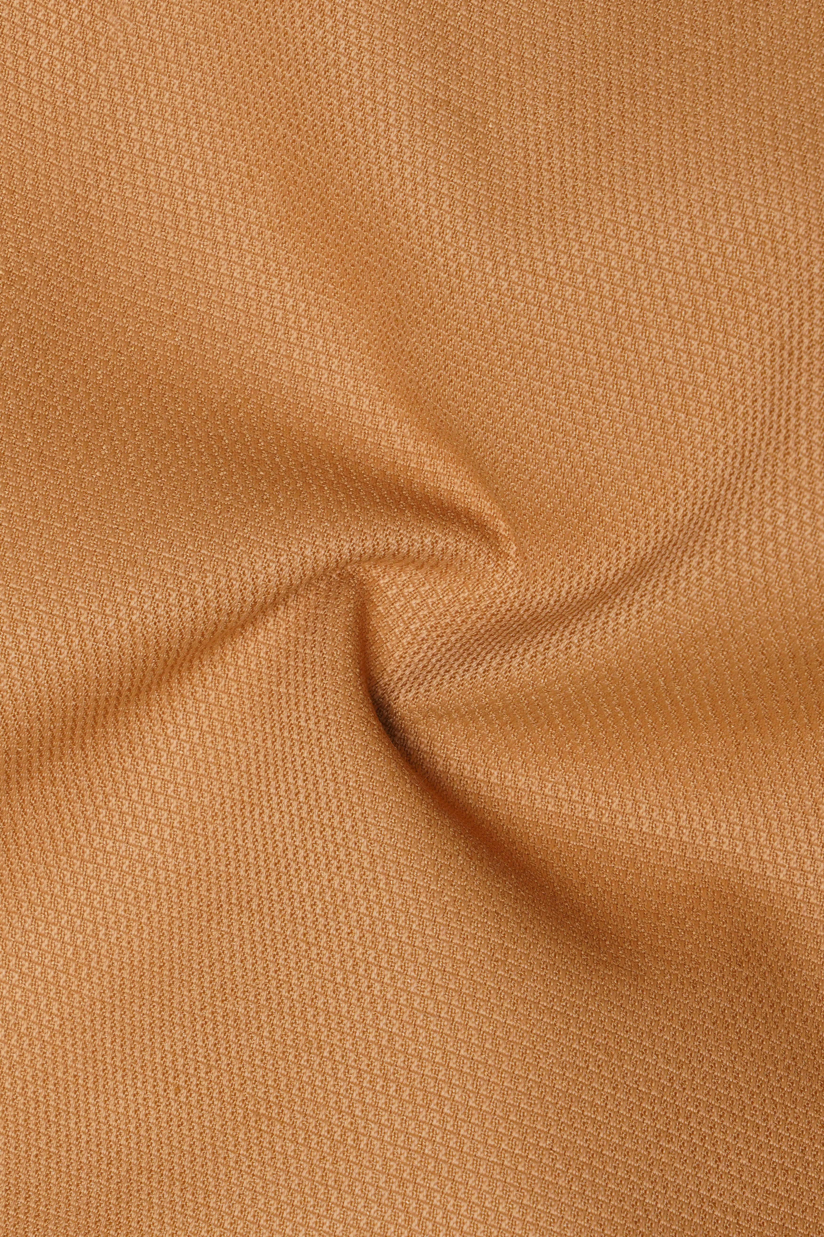 Twine Brown Dobby Textured Premium Giza Cotton Pant