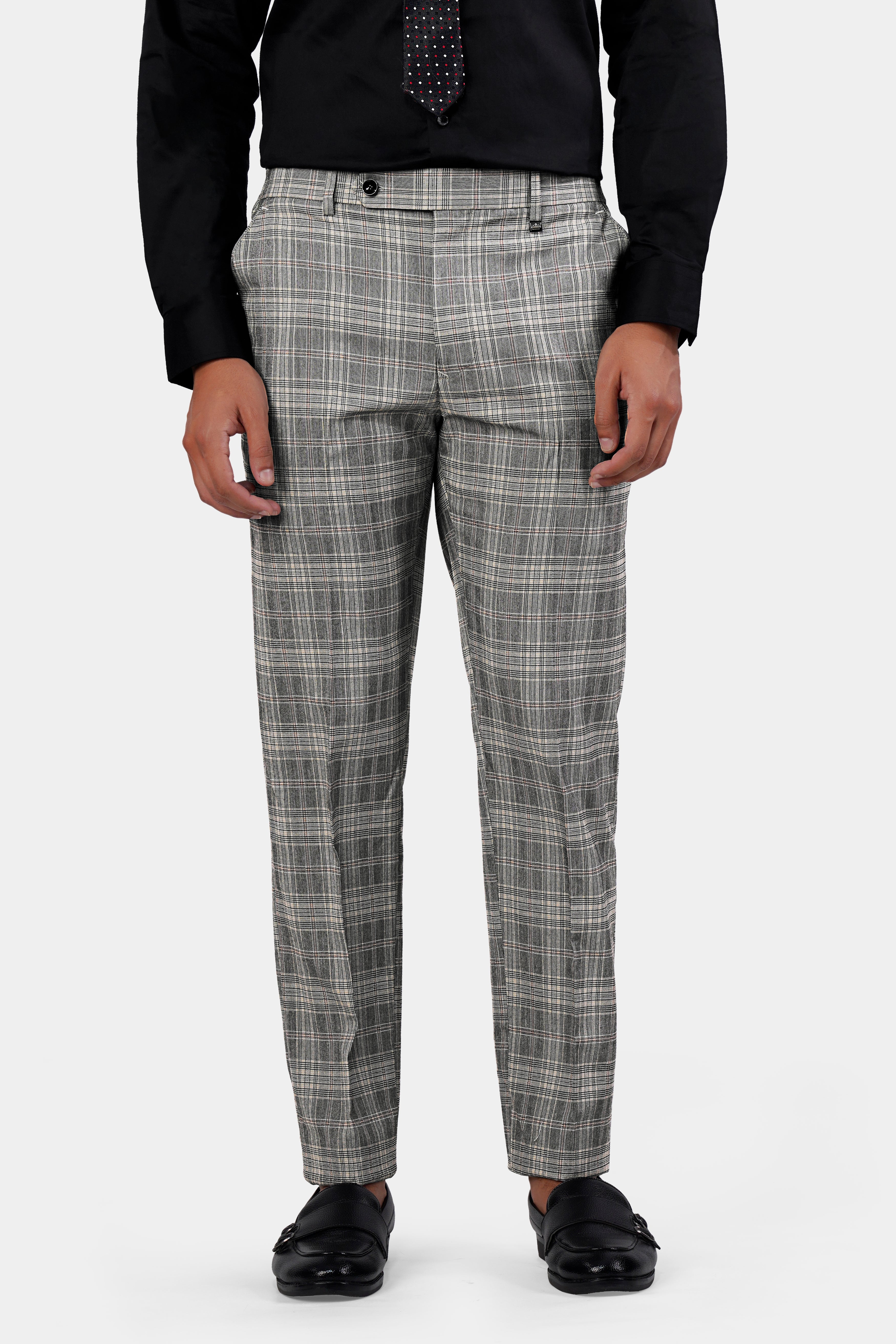 Chalice Gray Plaid Wool Rich Pant T2928-SW-28, T2928-SW-30, T2928-SW-32, T2928-SW-34, T2928-SW-36, T2928-SW-38, T2928-SW-40, T2928-SW-42, T2928-SW-44