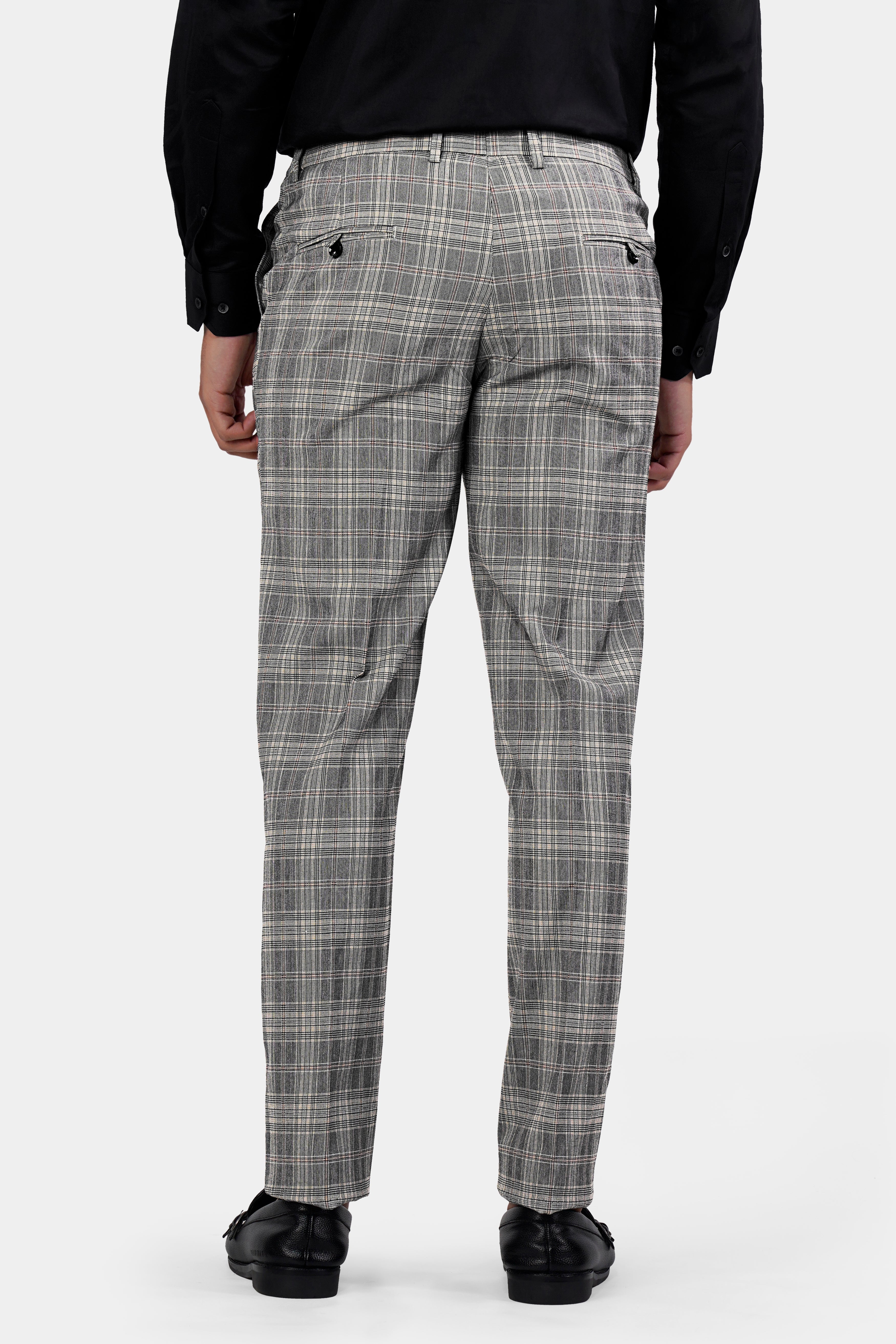 Chalice Gray Plaid Wool Rich Pant T2928-SW-28, T2928-SW-30, T2928-SW-32, T2928-SW-34, T2928-SW-36, T2928-SW-38, T2928-SW-40, T2928-SW-42, T2928-SW-44