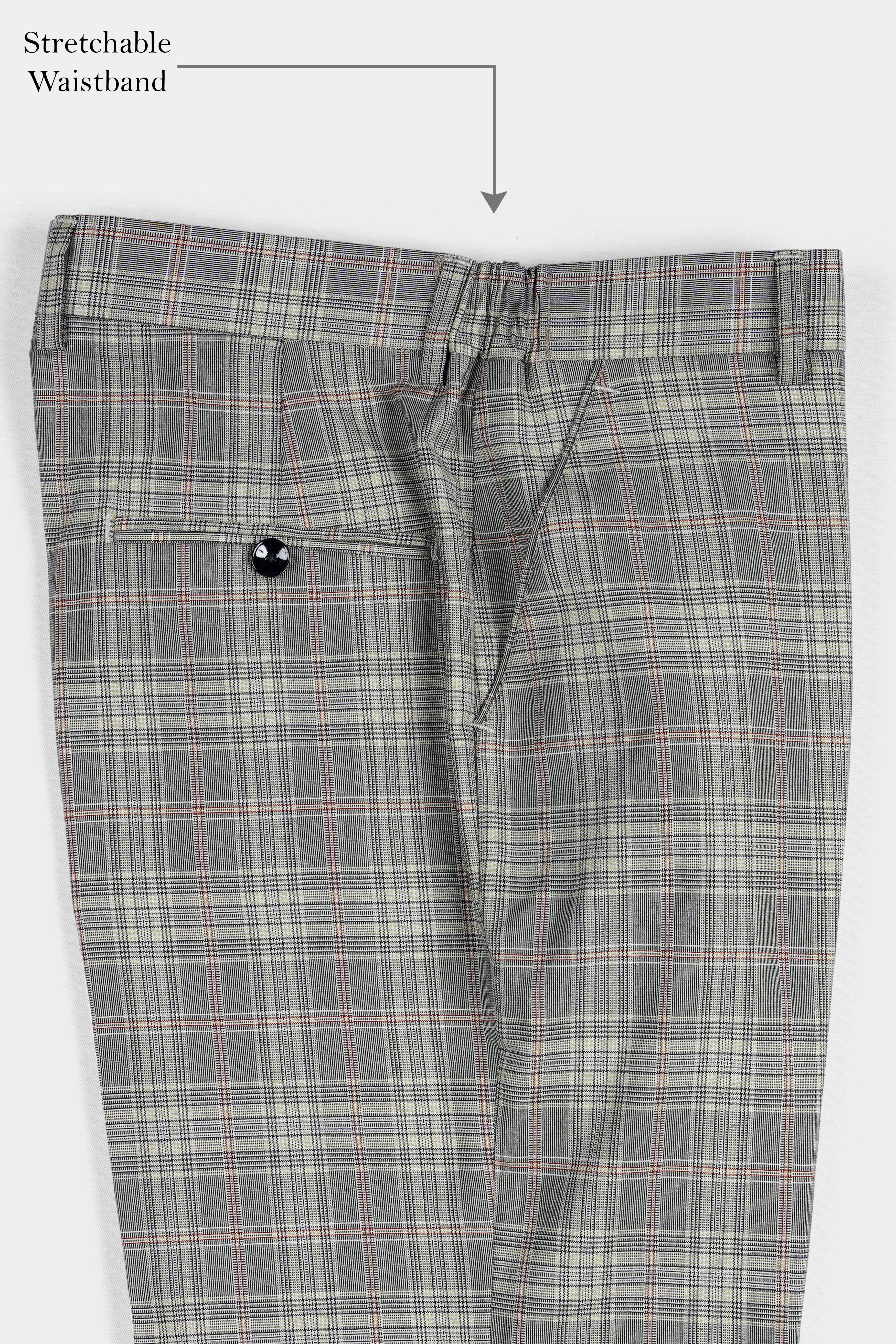 Chalice Gray Plaid Wool Rich Pant T2928-SW-28, T2928-SW-30, T2928-SW-32, T2928-SW-34, T2928-SW-36, T2928-SW-38, T2928-SW-40, T2928-SW-42, T2928-SW-44