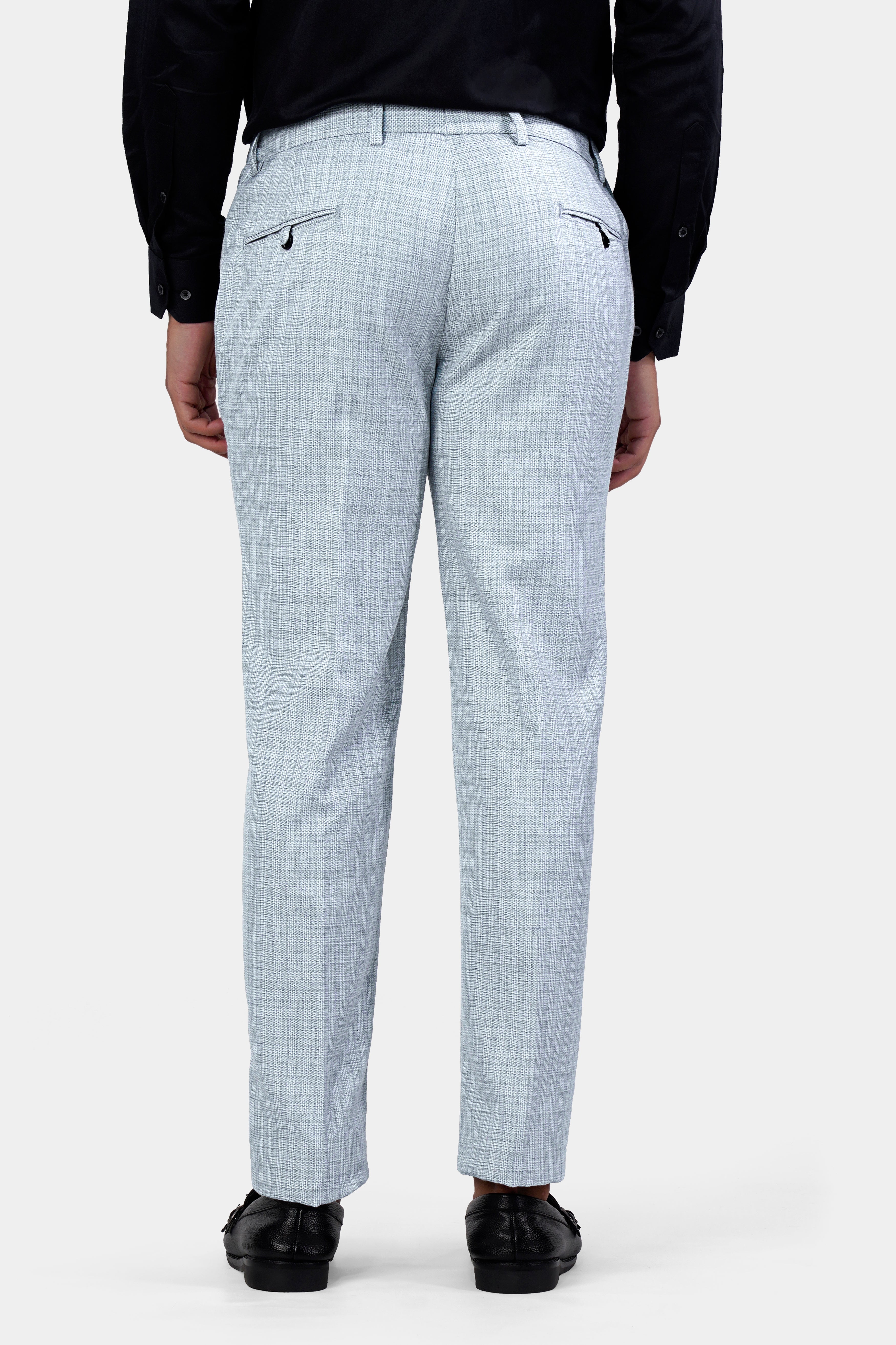 Tiara Gray Checkered Wool Rich Pant T2929-SW-28, T2929-SW-30, T2929-SW-32, T2929-SW-34, T2929-SW-36, T2929-SW-38, T2929-SW-40, T2929-SW-42, T2929-SW-44