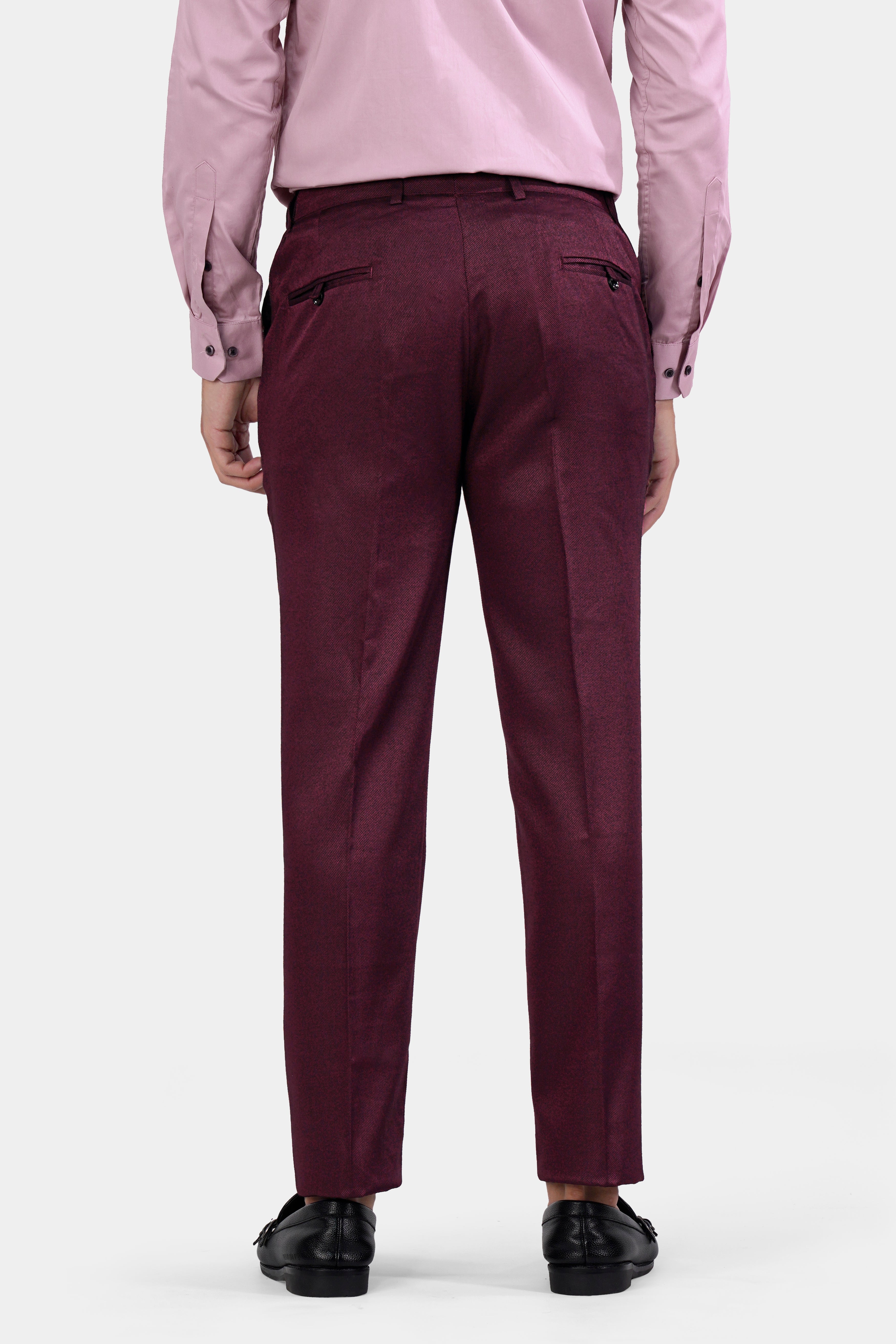 Heath Maroon Wool Rich Stretchable Pant T2948-SW-28, T2948-SW-30, T2948-SW-32, T2948-SW-34, T2948-SW-36, T2948-SW-38, T2948-SW-40, T2948-SW-42, T2948-SW-44