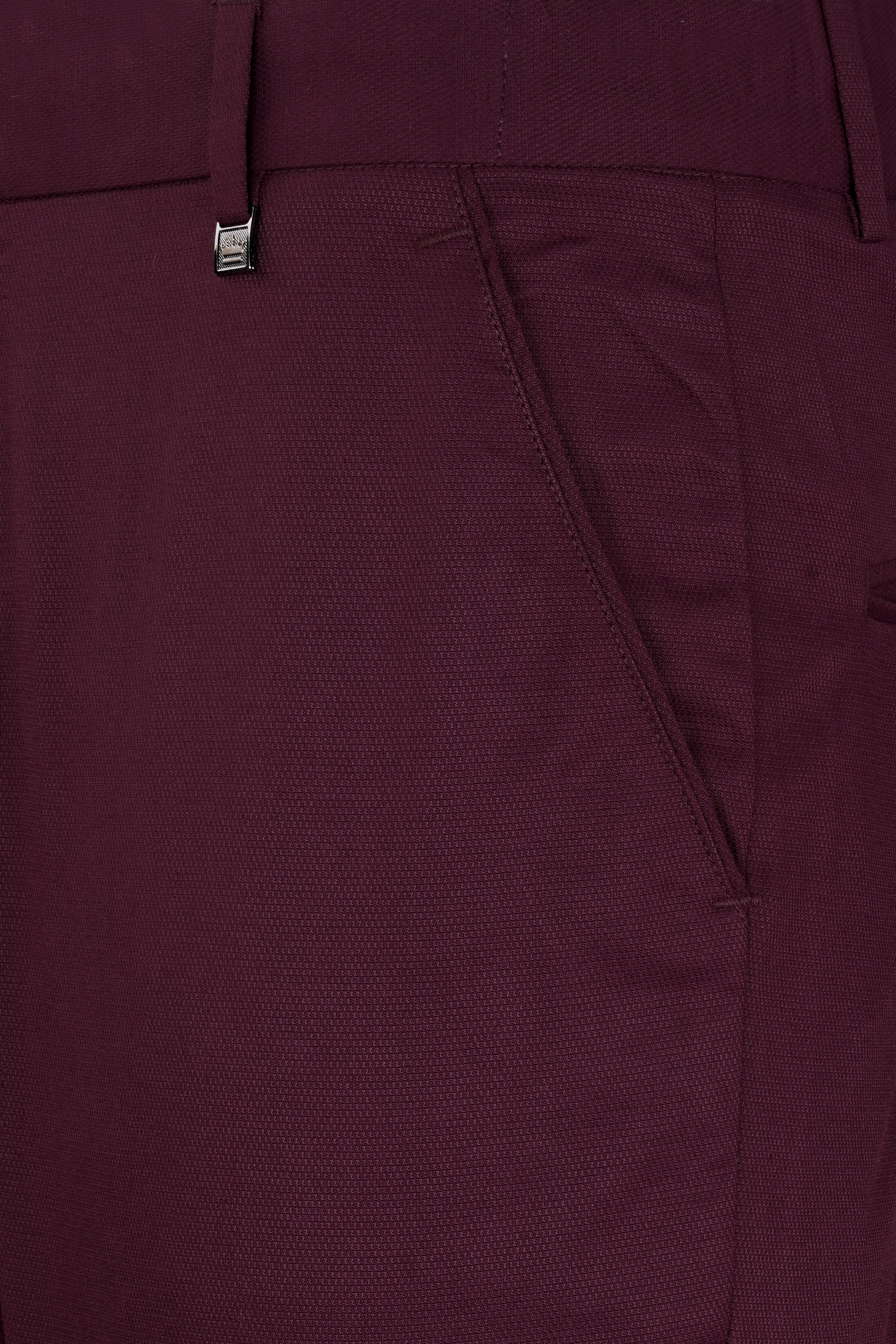 Magenta Maroon Wool Rich Stretchable Pant T2949-SW-28, T2949-SW-30, T2949-SW-32, T2949-SW-34, T2949-SW-36, T2949-SW-38, T2949-SW-40, T2949-SW-42, T2949-SW-44