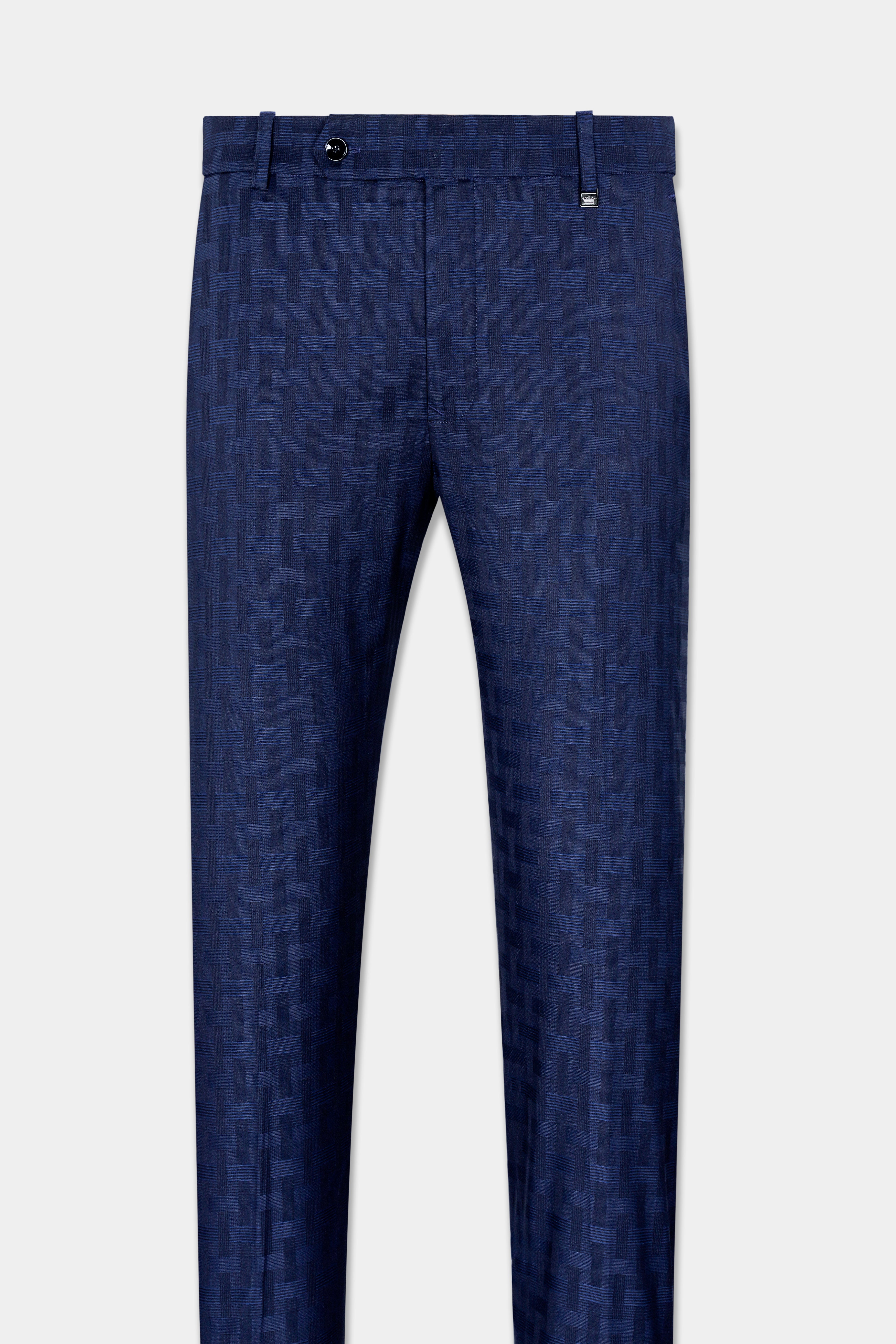 Haiti Blue Wool Rich Stretchable Pant T2956-SW-28, T2956-SW-30, T2956-SW-32, T2956-SW-34, T2956-SW-36, T2956-SW-38, T2956-SW-40, T2956-SW-42, T2956-SW-44