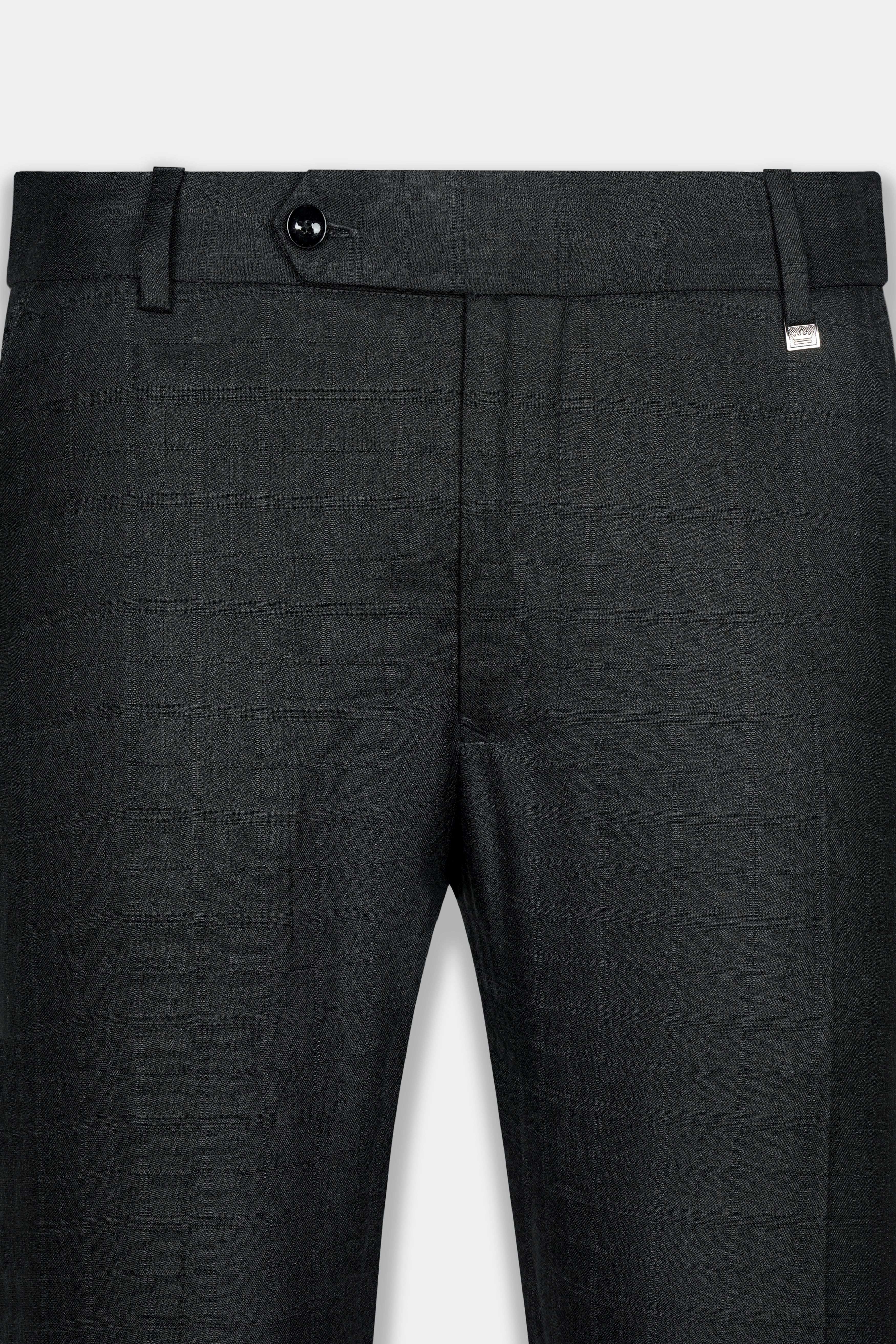 Abbey Gray Subtle Checkered Wool Rich Pant T3053-28, T3053-30, T3053-32, T3053-34, T3053-36, T3053-38, T3053-40, T3053-42, T3053-44