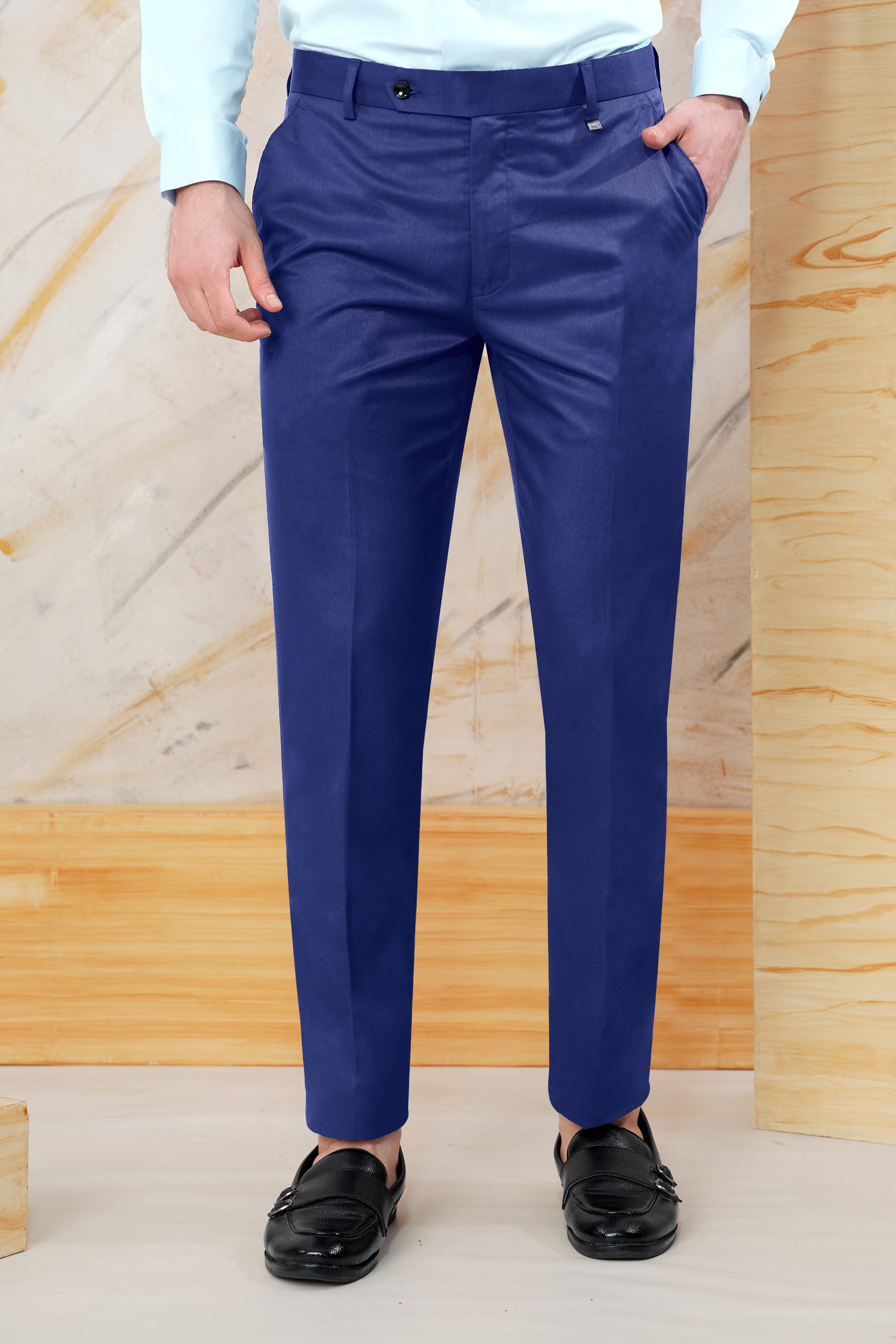 Admiral Blue Wool Rich Pant T3057-28, T3057-30, T3057-32, T3057-34, T3057-36, T3057-38, T3057-40, T3057-42, T3057-44