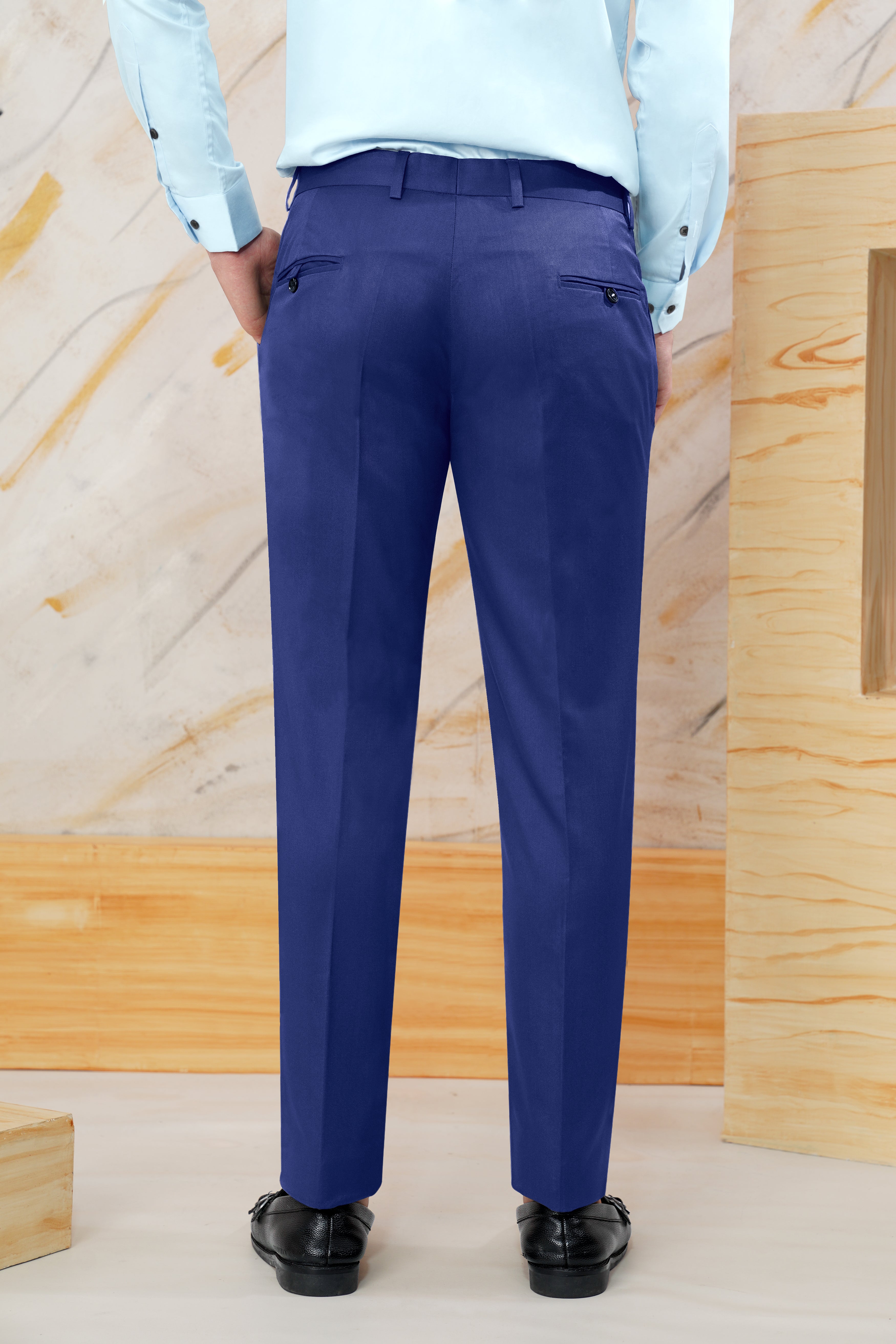 Admiral Blue Wool Rich Pant T3057-28, T3057-30, T3057-32, T3057-34, T3057-36, T3057-38, T3057-40, T3057-42, T3057-44