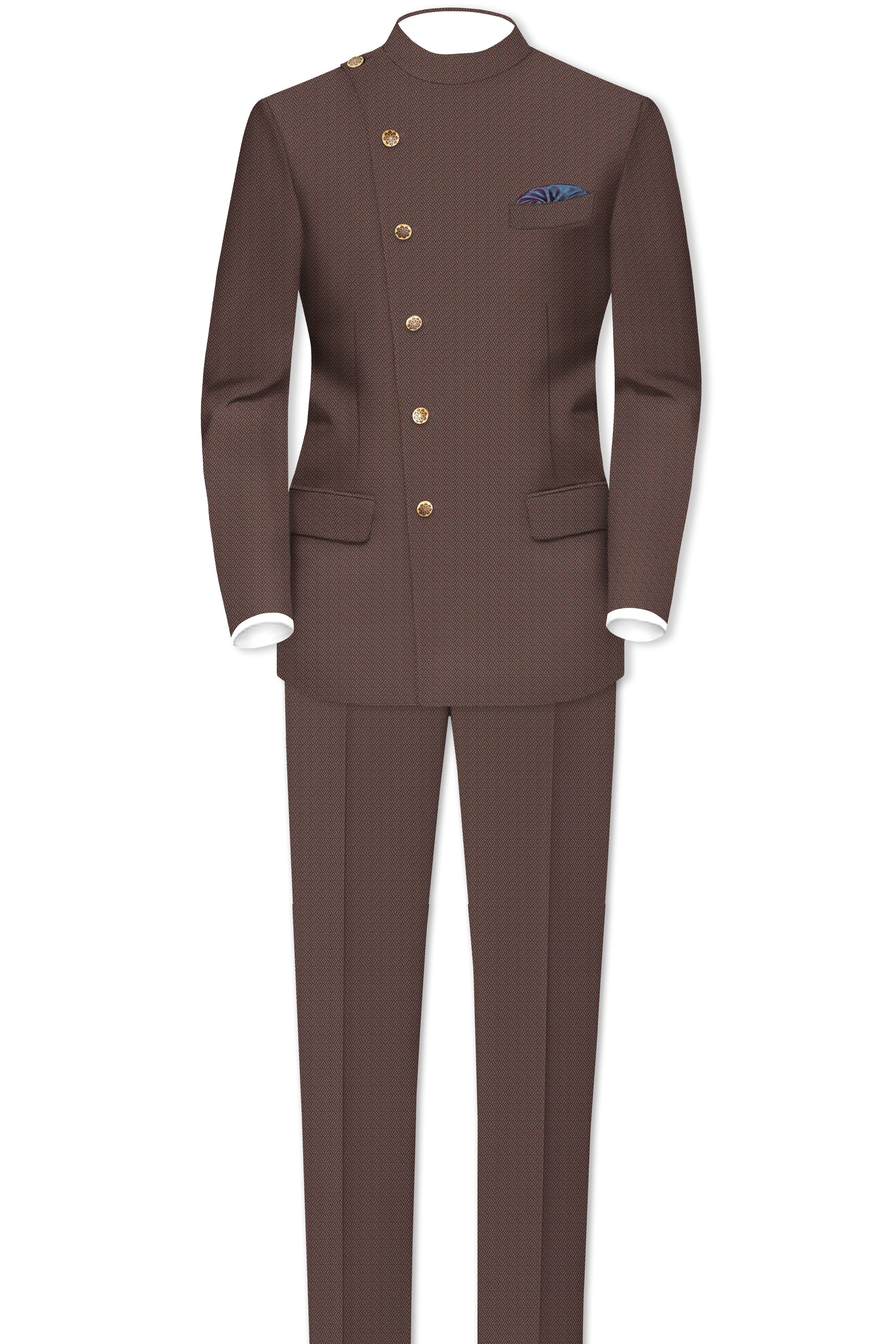 Hemp Brown Wool Rich Pant