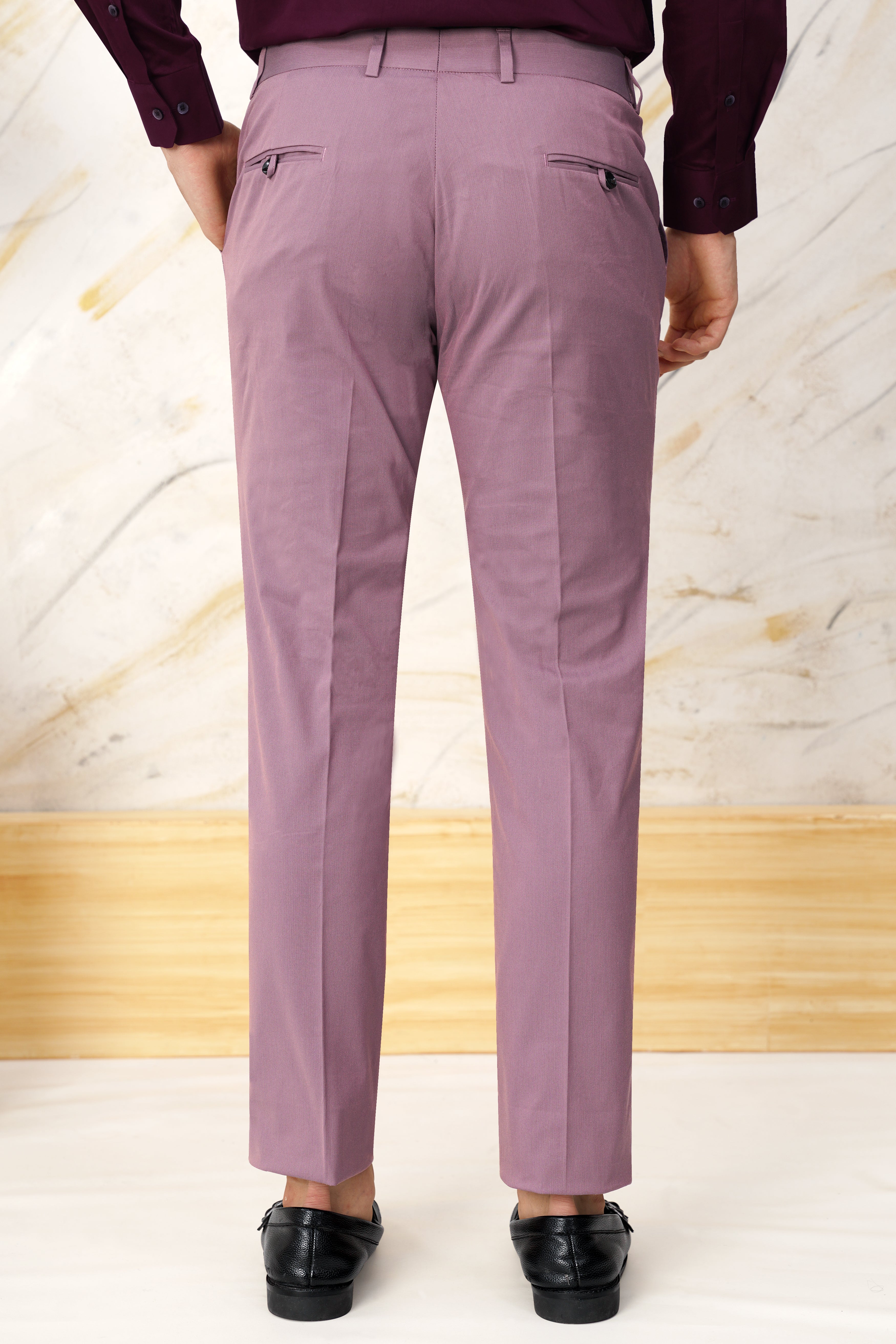 Orchid Lavender Stretchable Waistband Premium Cotton Pant T3071-SW-28, T3071-SW-30, T3071-SW-32, T3071-SW-34, T3071-SW-36, T3071-SW-38, T3071-SW-40, T3071-SW-42, T3071-SW-44