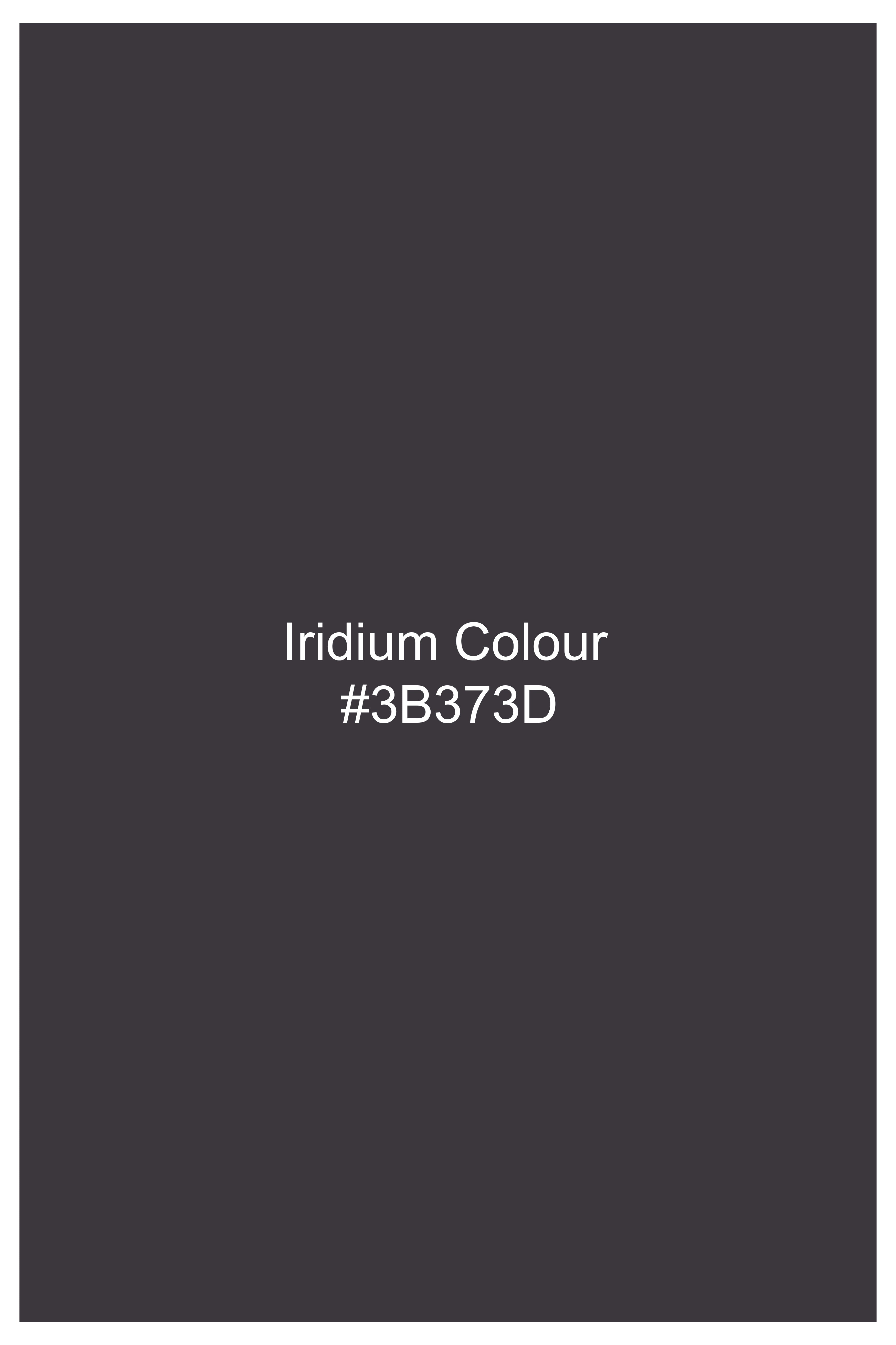 Iridium Gray Wool Rich Pant