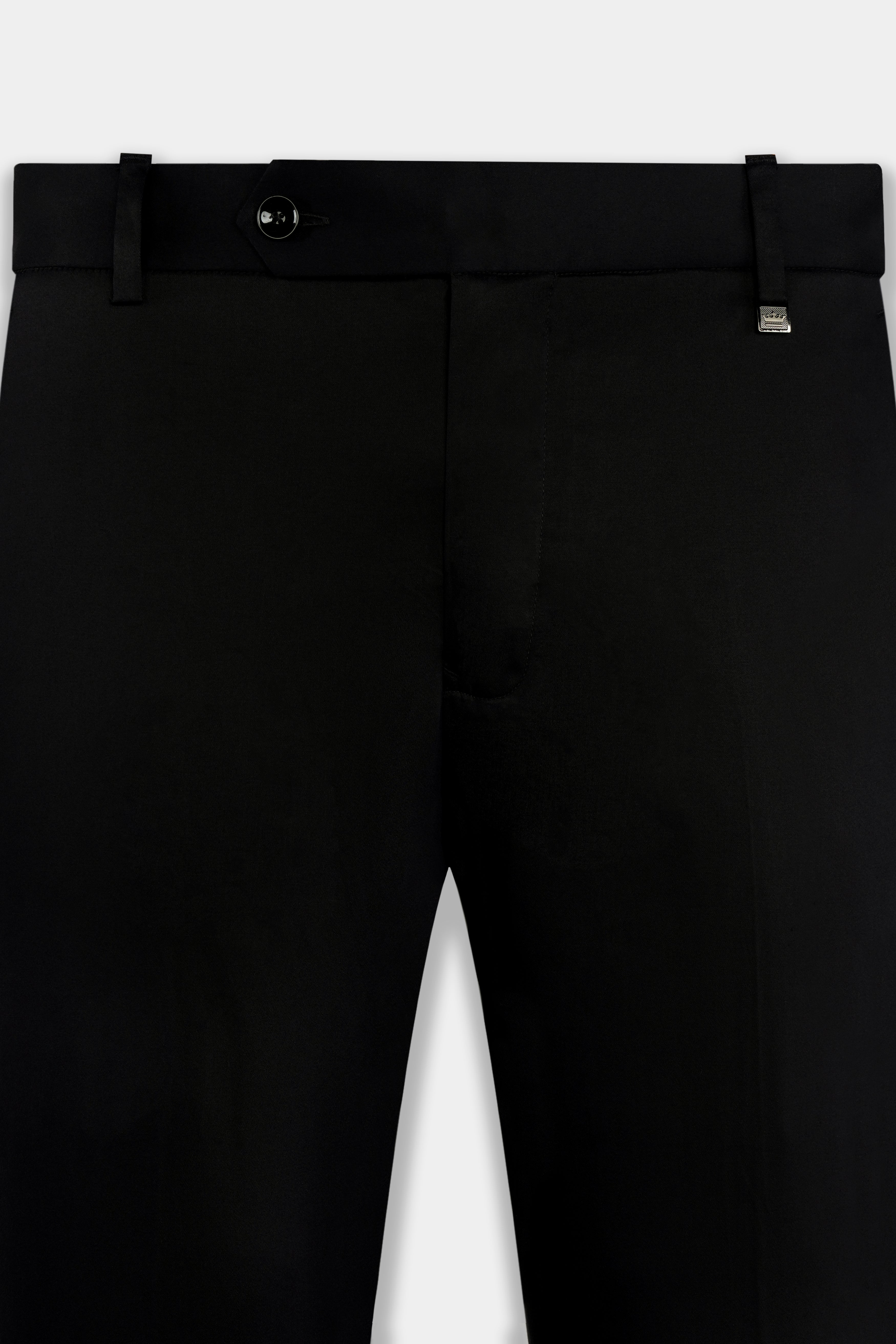 Jade Black Wool Rich Pant
