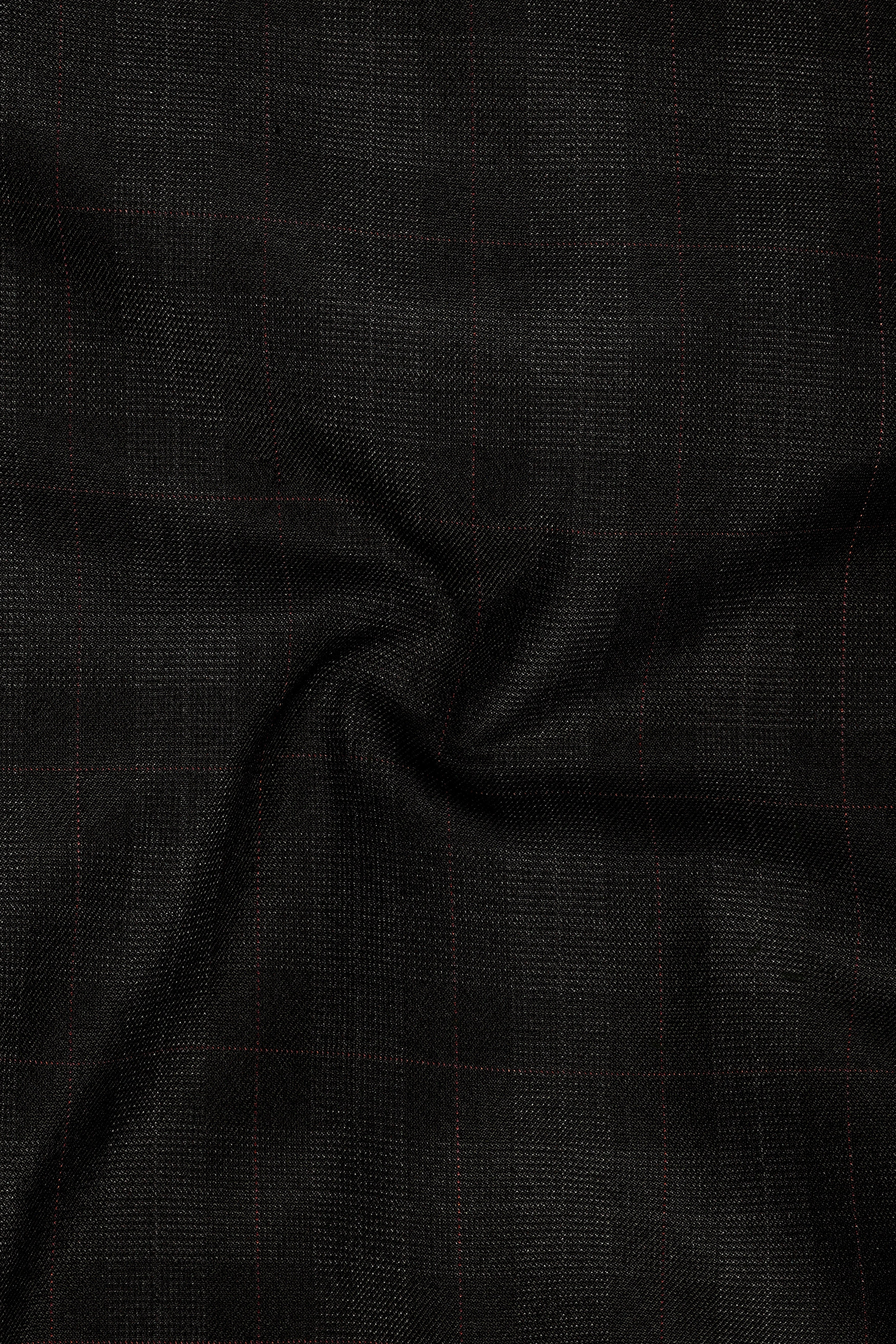 Onyx Black Subtle Plaid Woolrich Pant