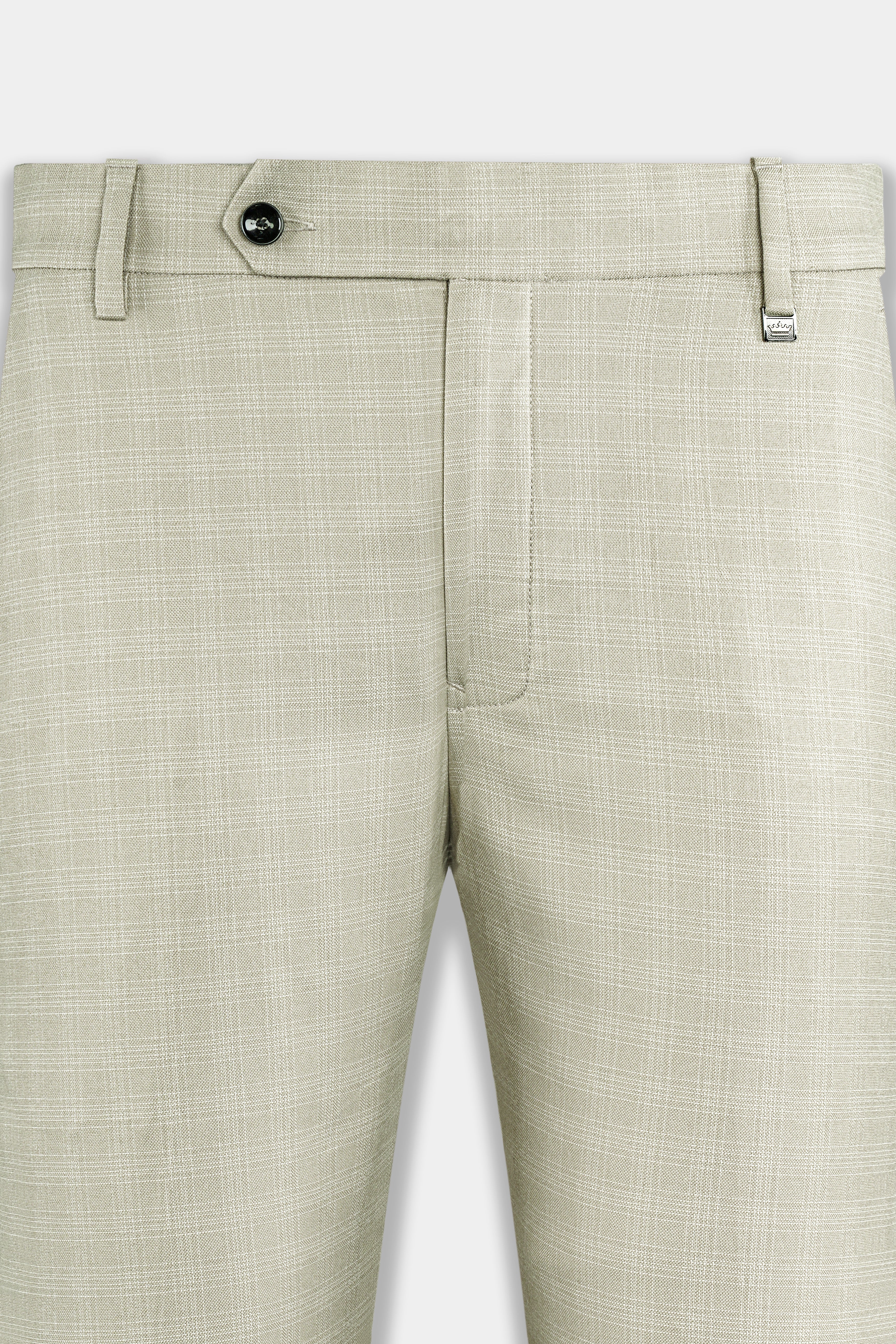 Bone Cream Subtle Plaid Woolrich Pant