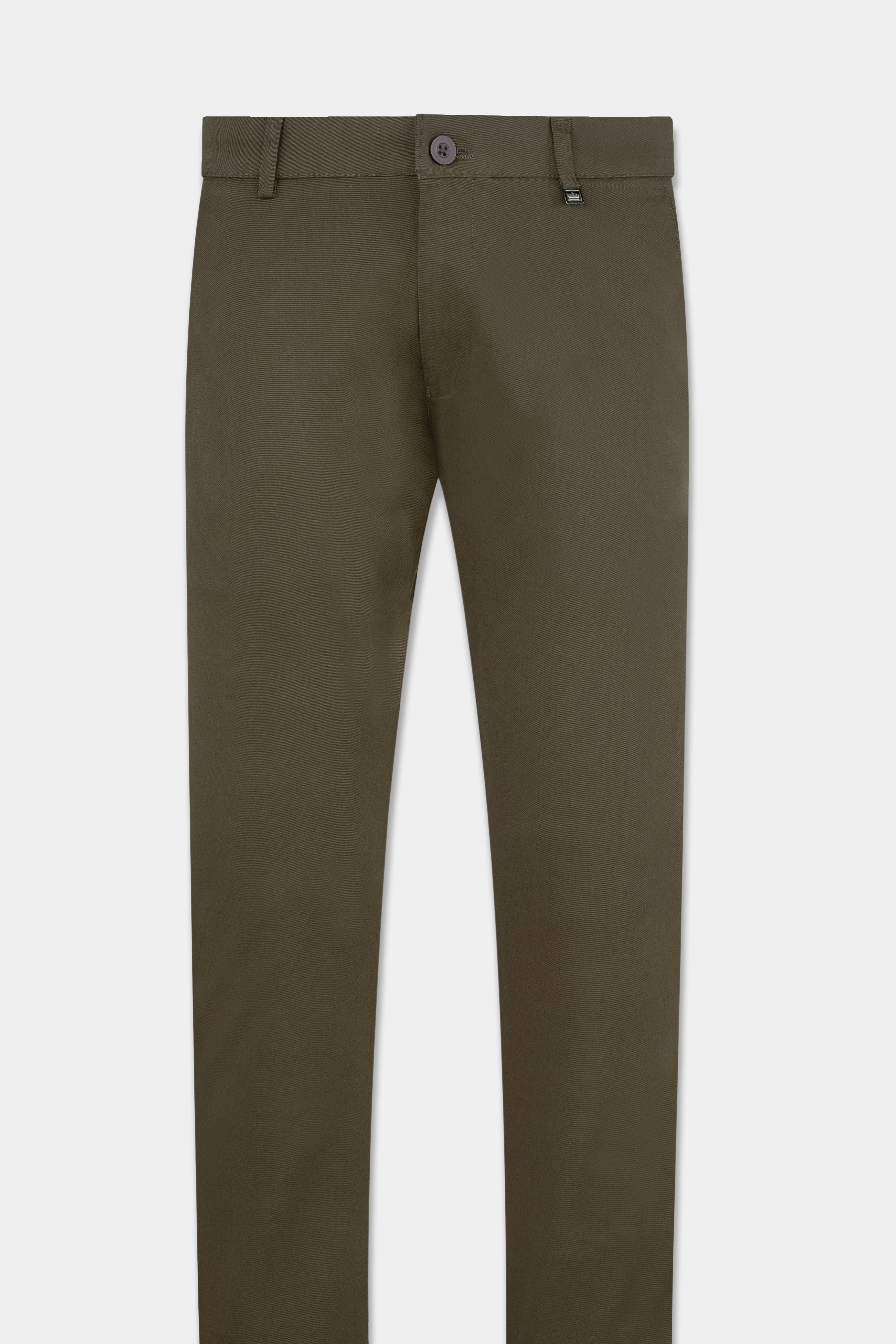 Lisbon Brown Premium Cotton Chinos Pant