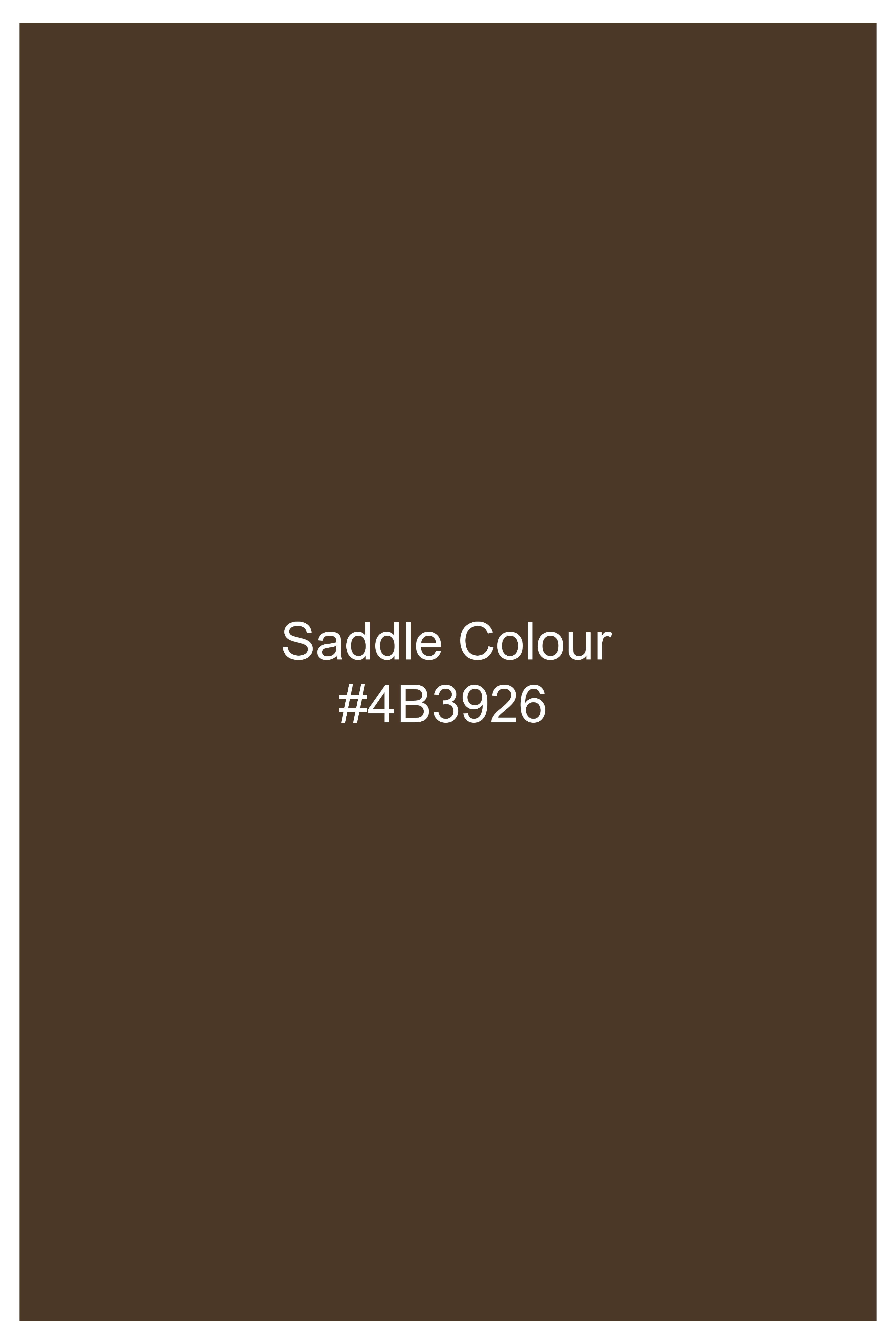 Saddle Brown Premium Cotton Chinos Pant
