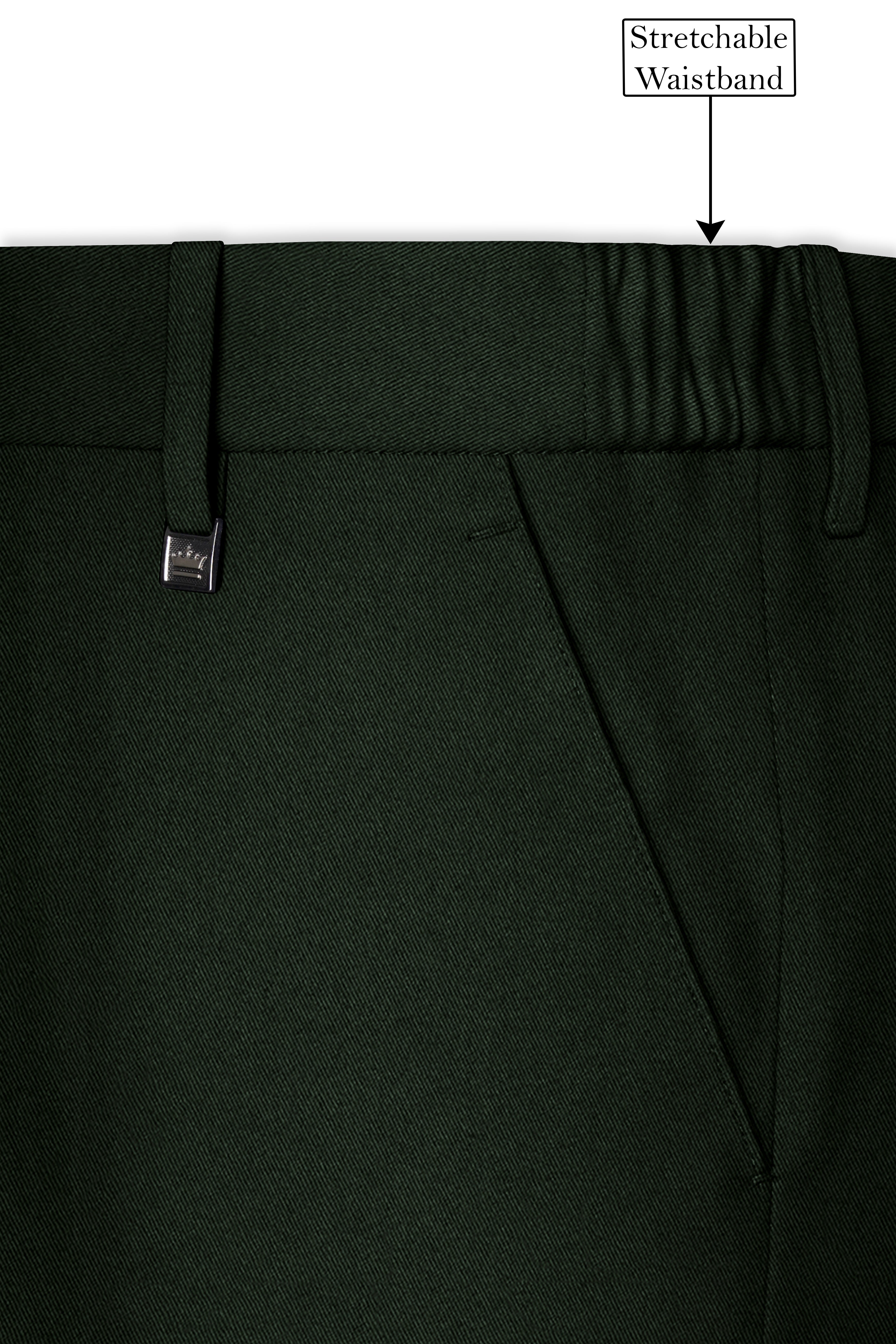 Juniper Green Subtle Sheen Trouser