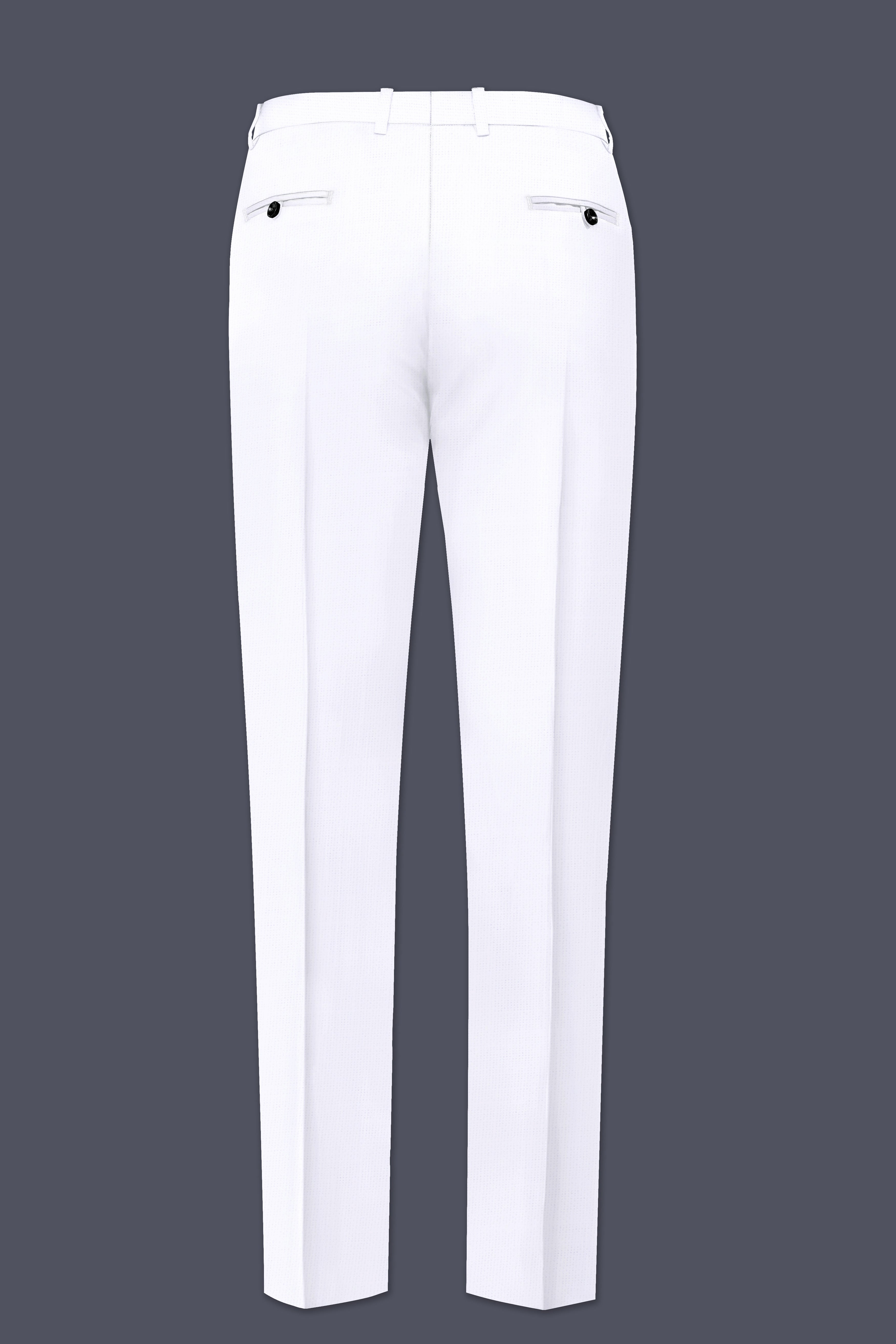 Bright White Linen Performance Pant