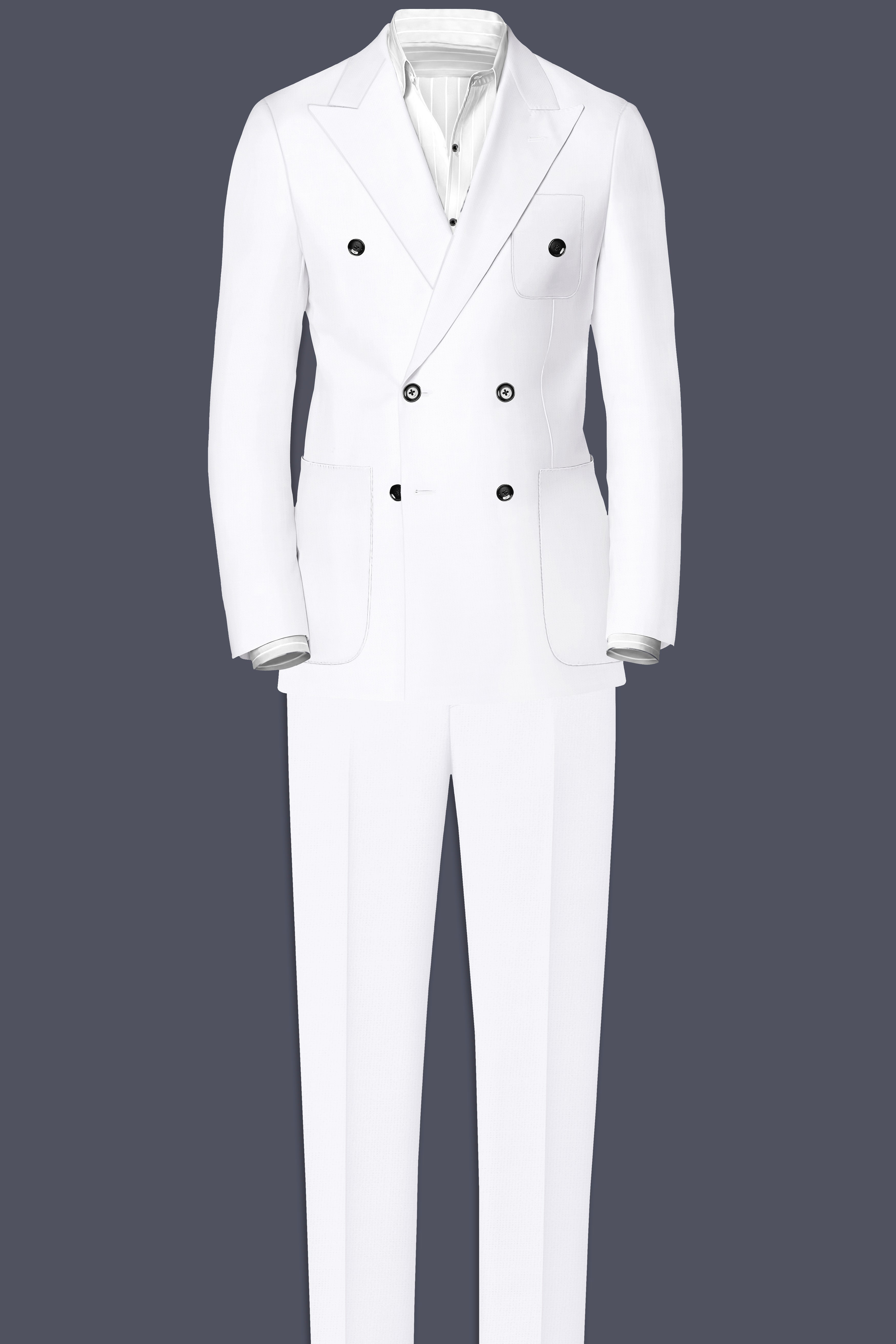 Bright White Linen Performance Pant