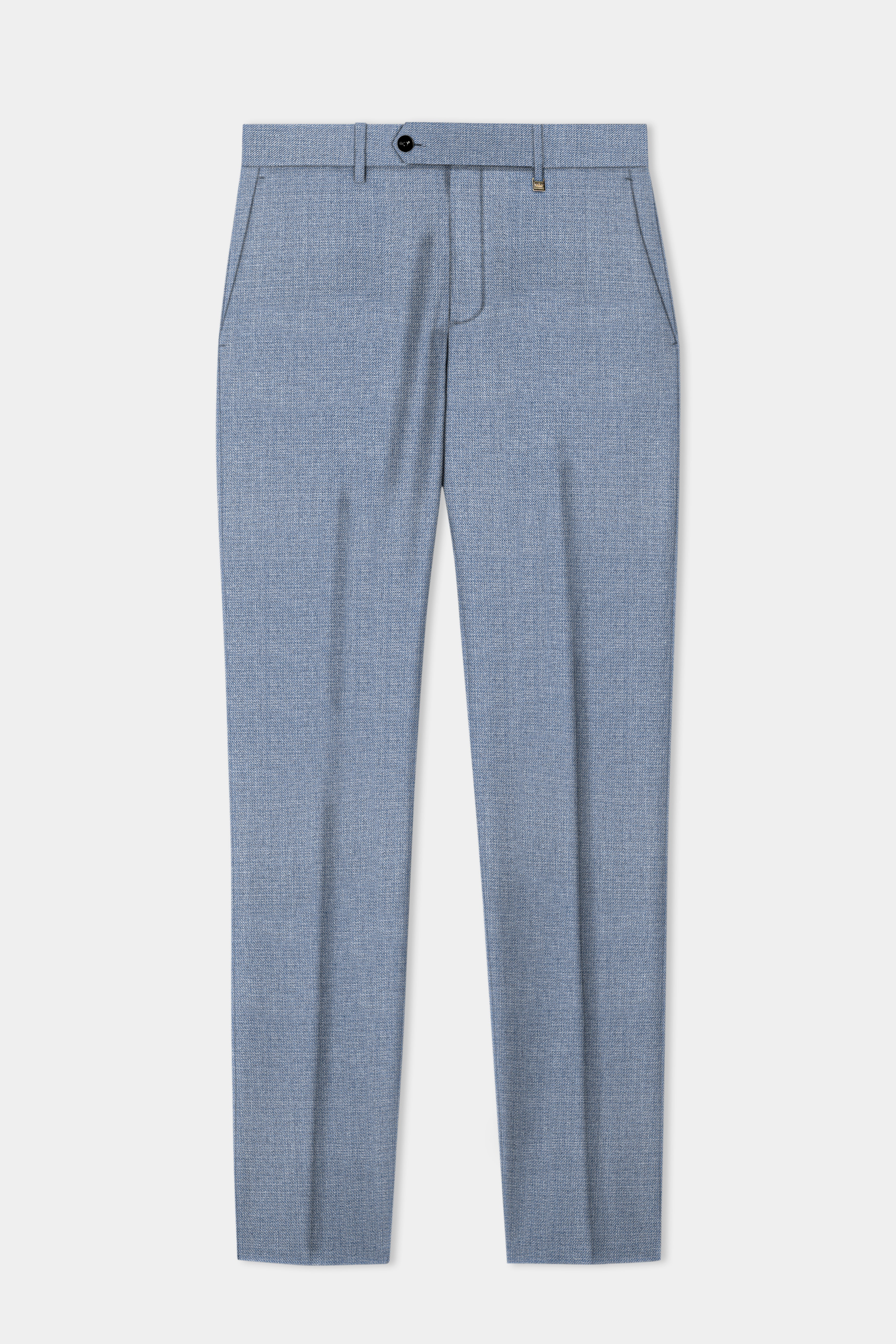 Bluish Wool Rich Pant