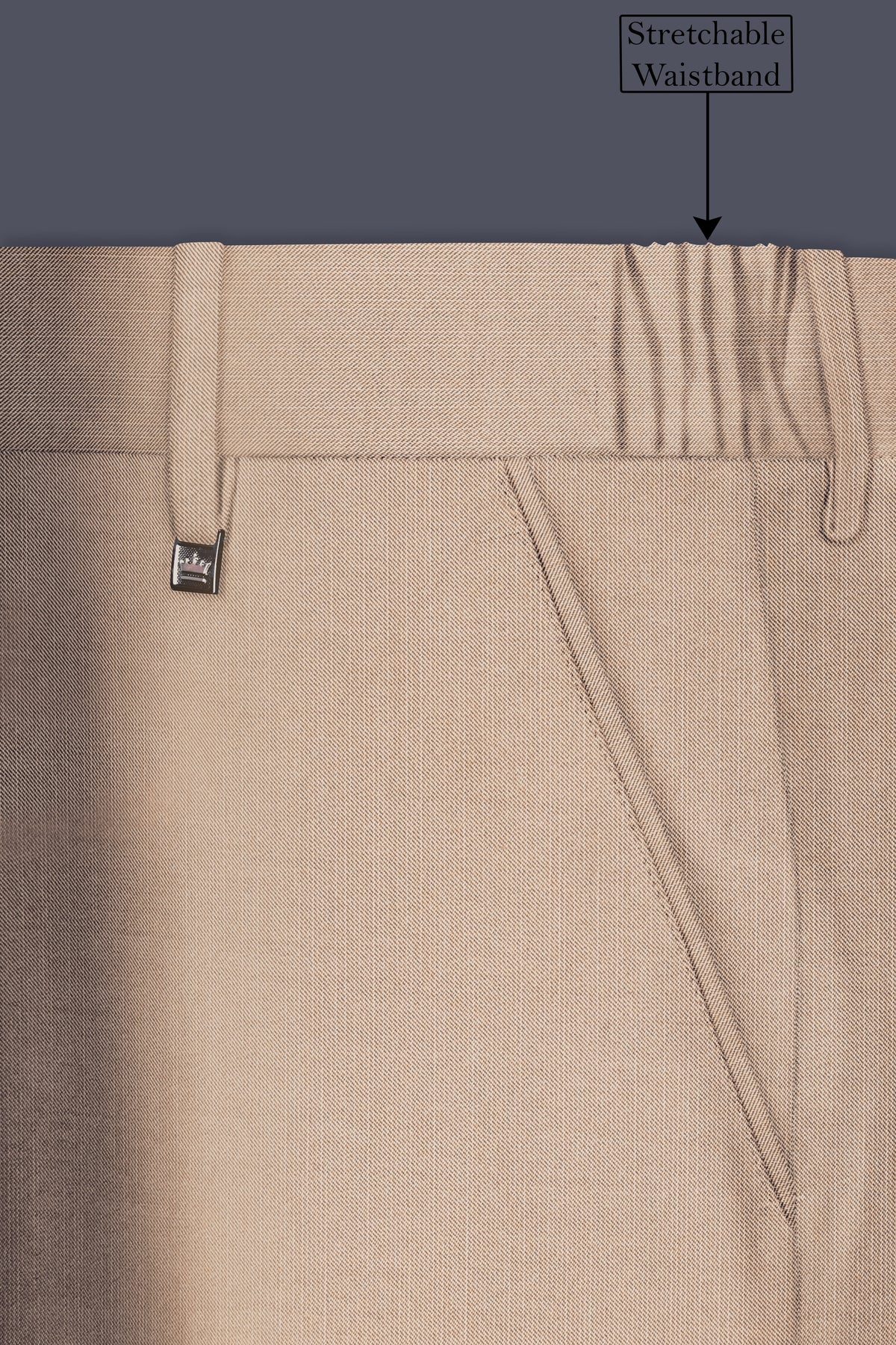 Hazelnut Subtle Sheen Formal Pant