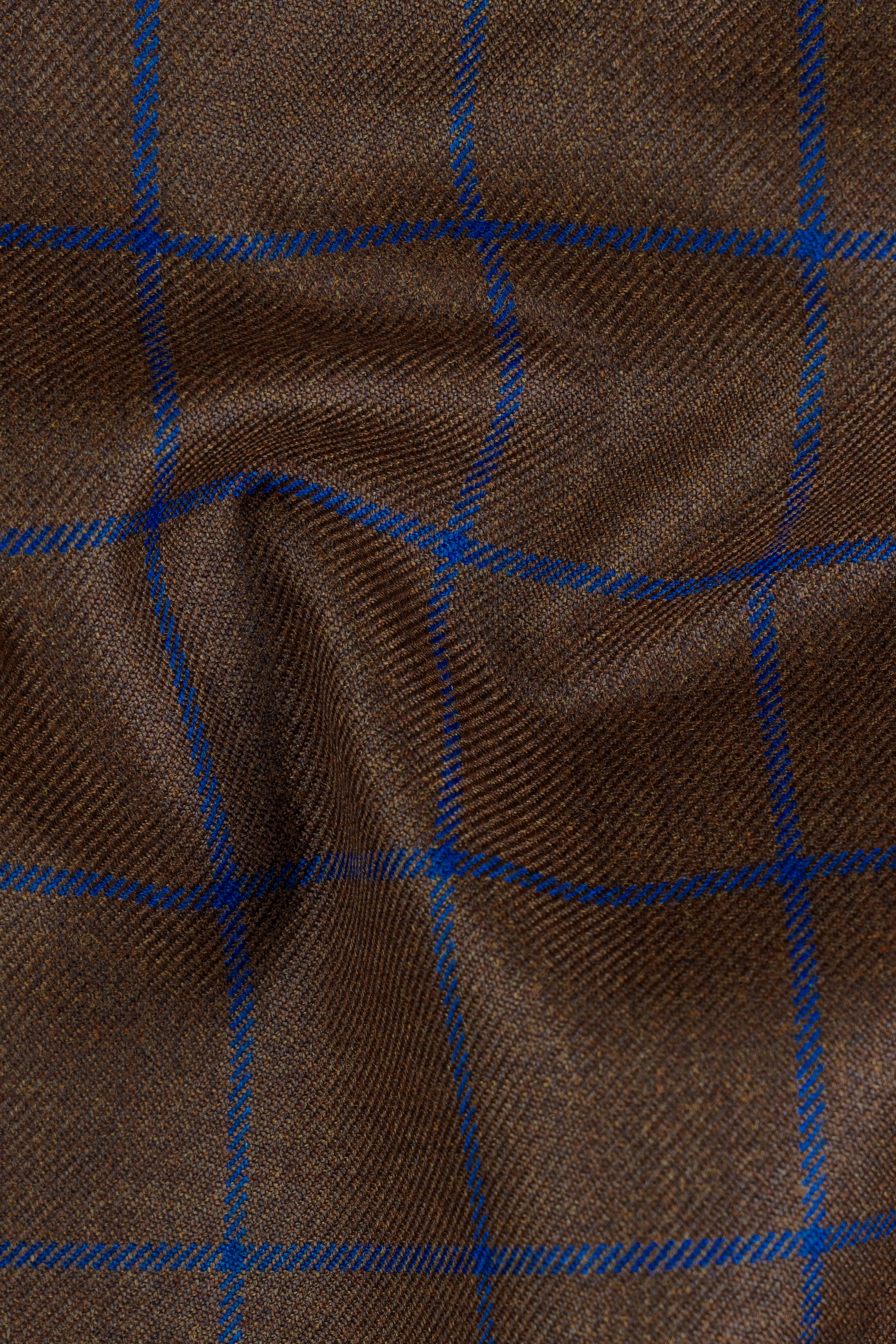 Bistre Brown with Catalina Blue Windowpane Pant