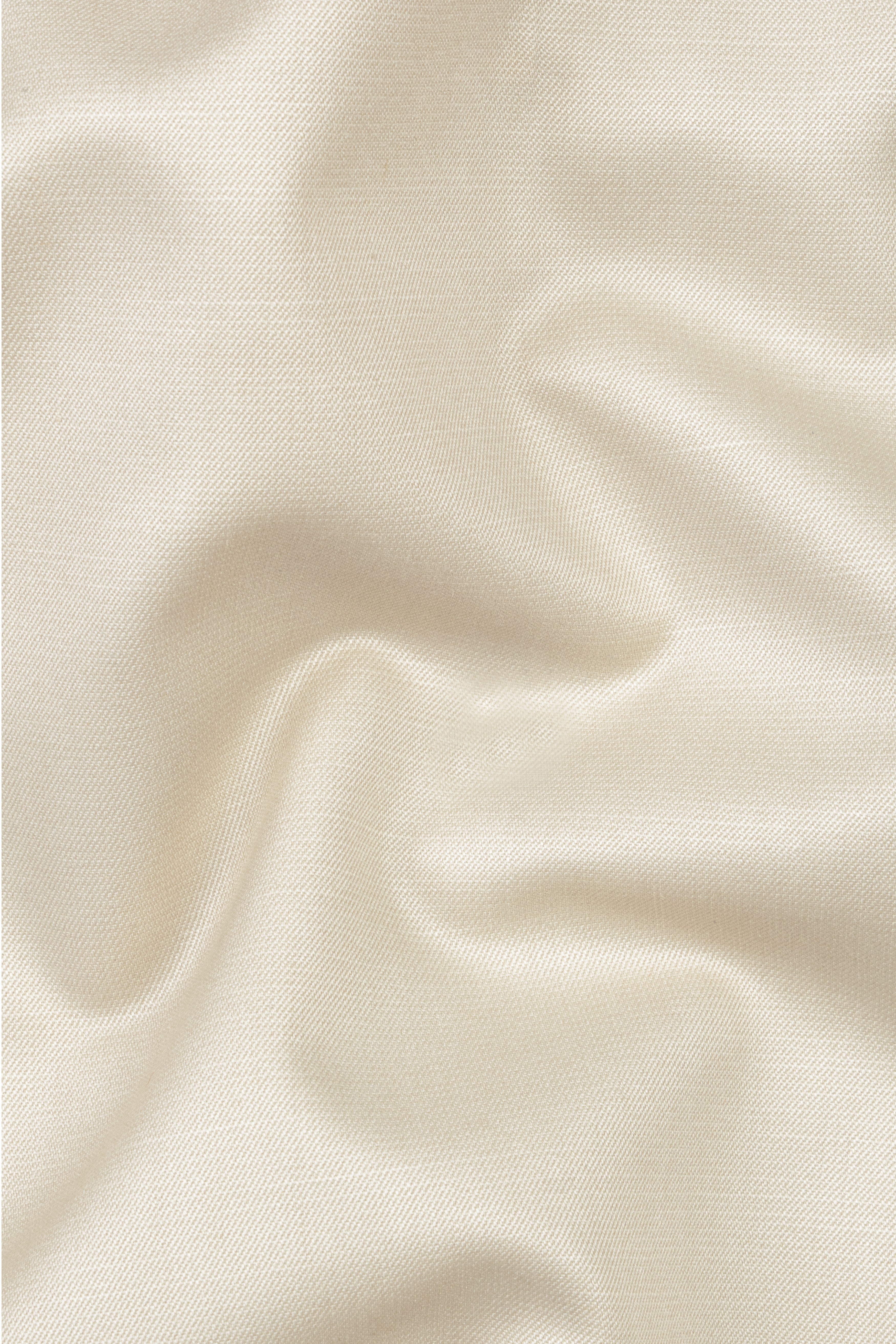 Moon Mist Cream Solid Wool Blend Pant