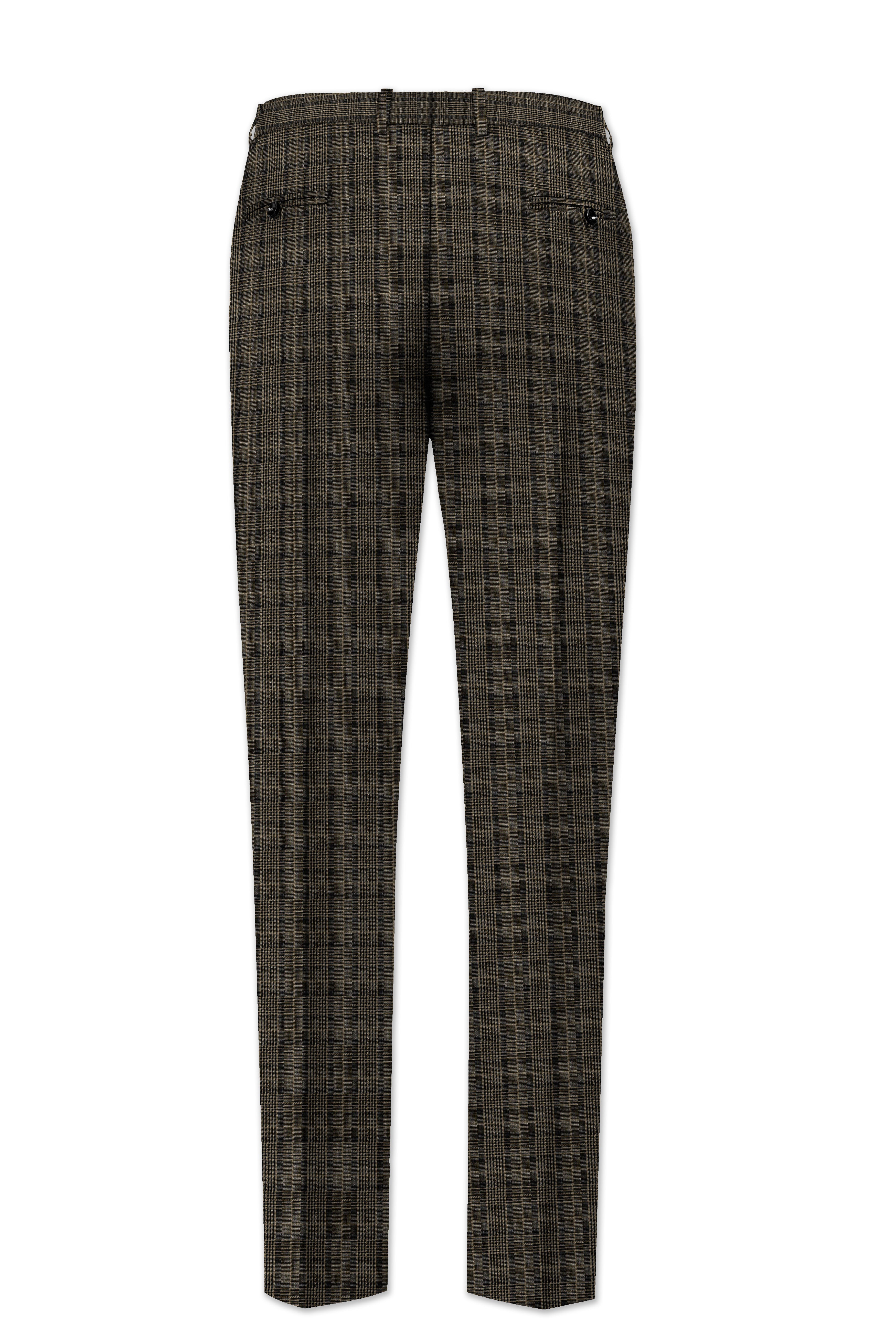 Walnut Plaid Formal Pant