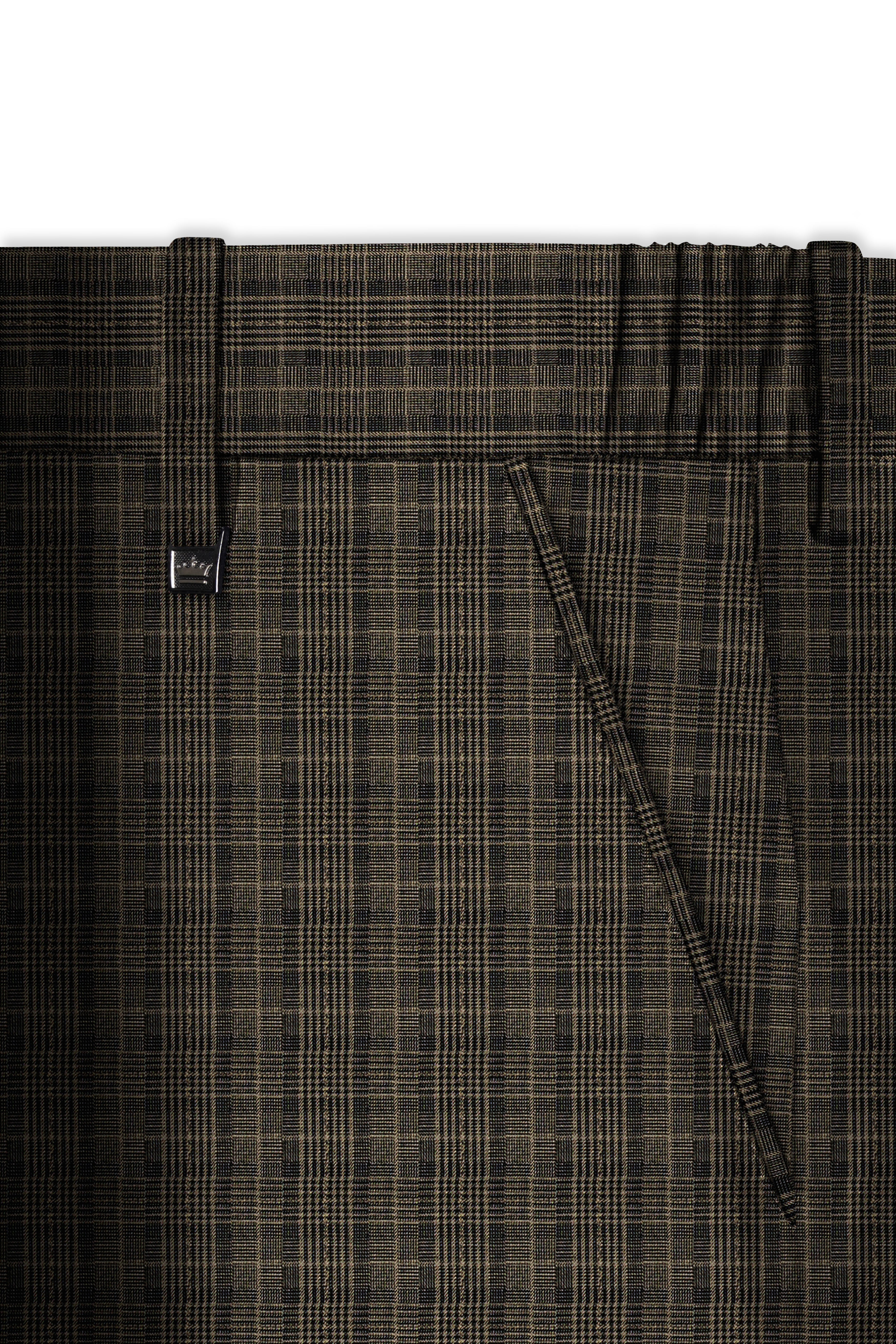 Walnut Plaid Formal Pant