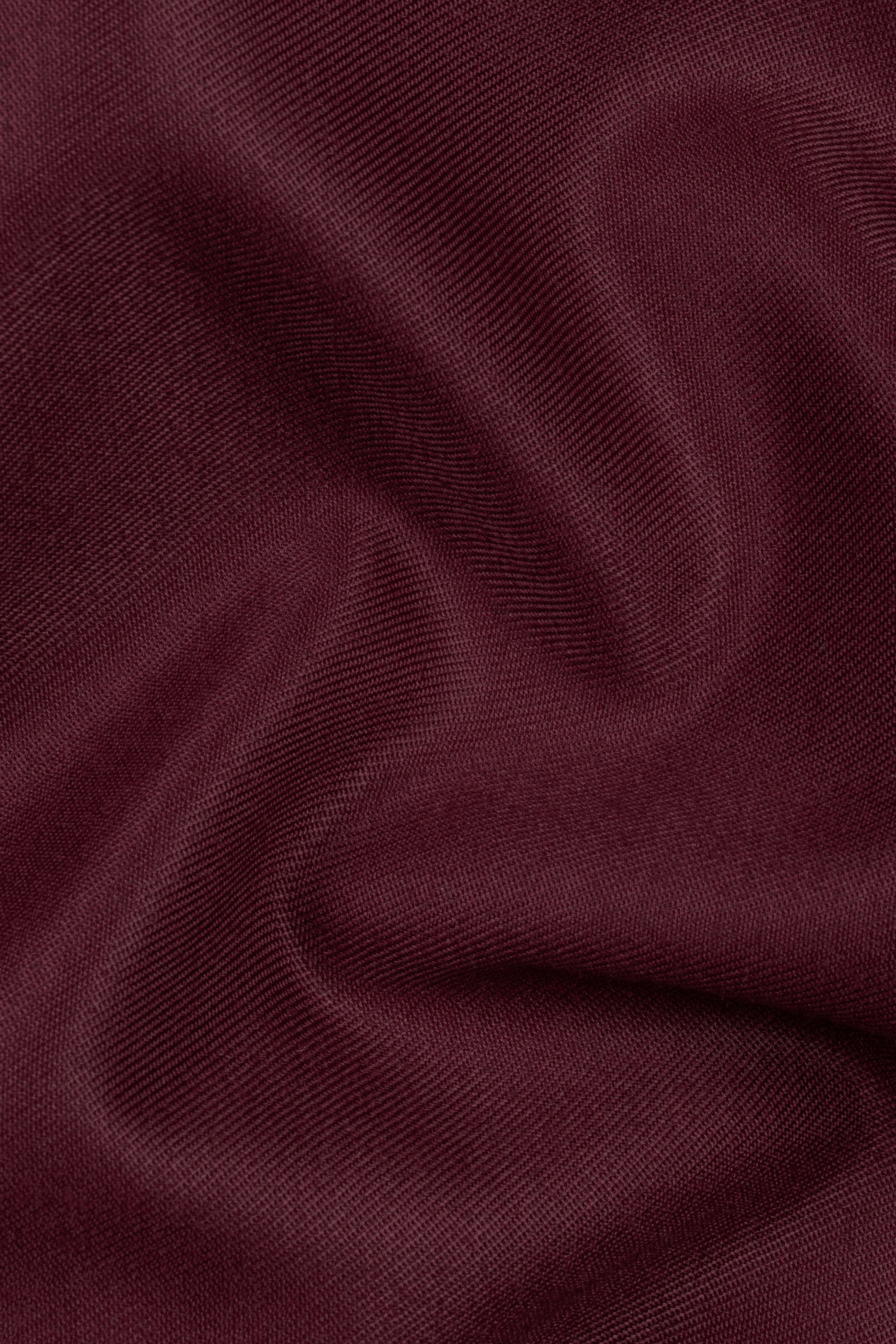 Tamarind Maroon Wool Blend Pant